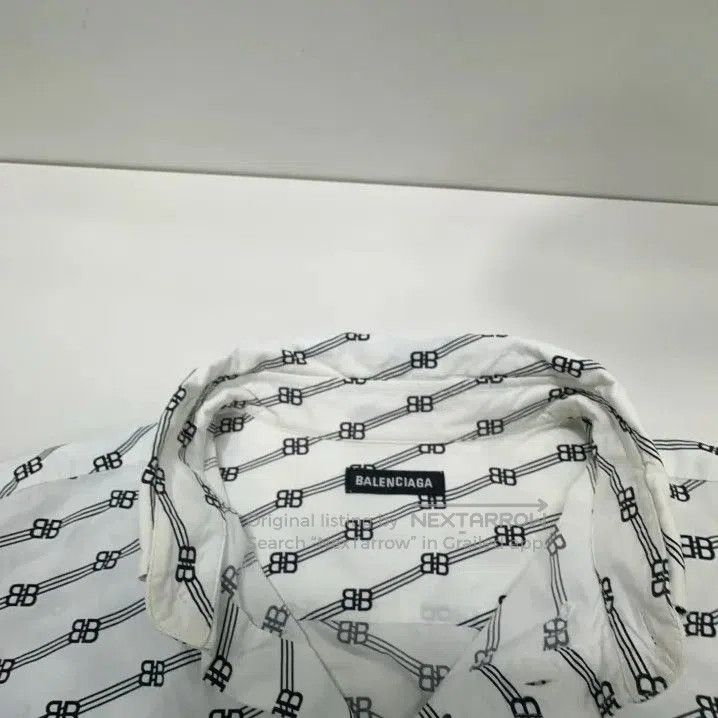 Balenciaga Balenciaga Logo Printed Short Sleeve Shirt. Size US M / EU 48-50 / 2 - 3 Thumbnail