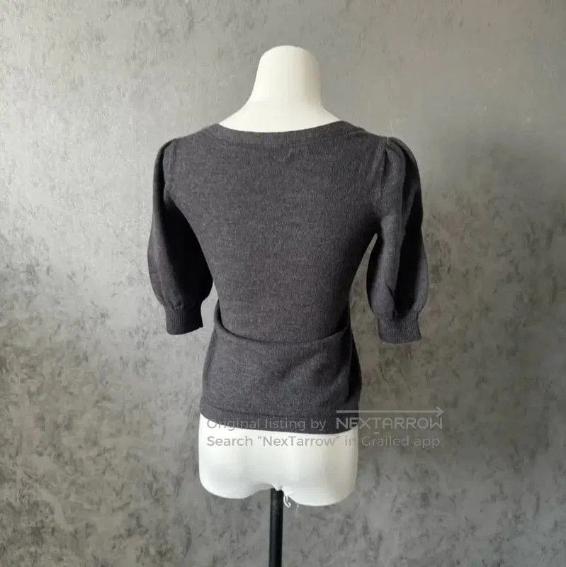 Burberry Burberry Gray Wool Short Sleeve Top. Size M / US 6-8 / IT 42-44 - 5 Thumbnail