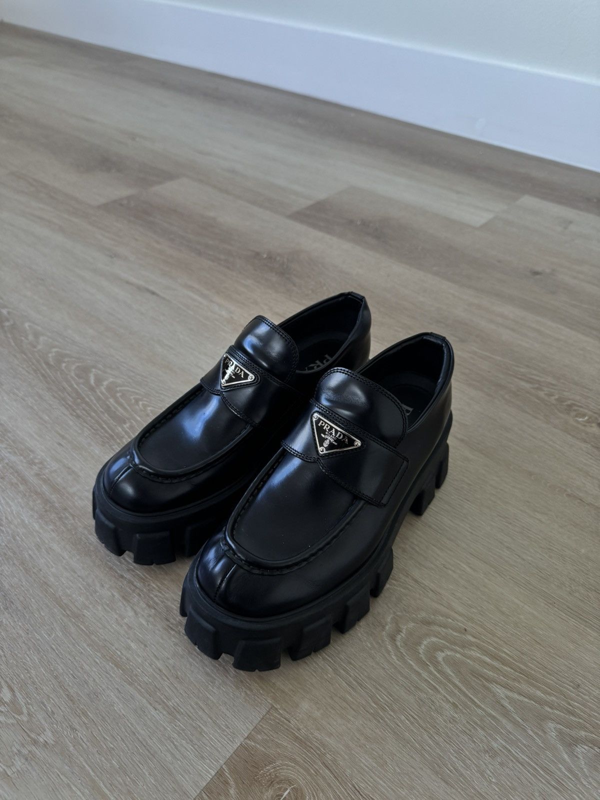 Prada Prada monolith loafers Size US 7.5 / IT 37.5 - 4 Thumbnail