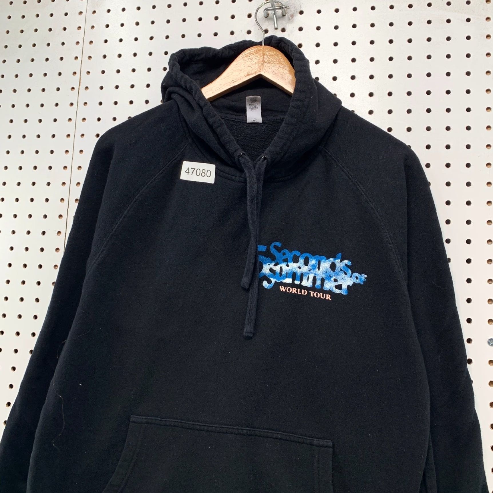 AS Colour 5 Seconds Of Summer Hoodie Mens Medium Black Take My Hand World Tour Shirt Size US L / EU 52-54 / 3 - 5 Thumbnail