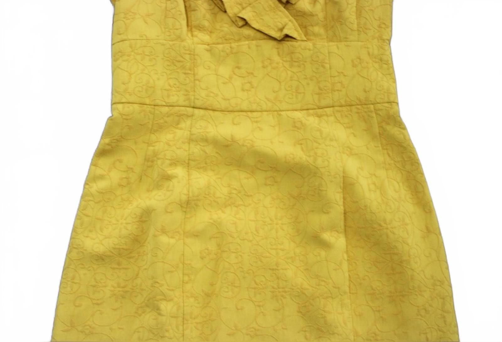 Other Nanette Lapore Yellow Floral Patterned Cap Sleeve Dress sz 8 Size M / US 6-8 / IT 42-44 - 4 Thumbnail
