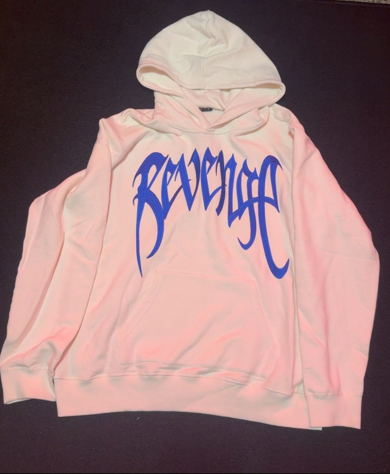 Revenge Revenge Cream/Blue Embroidered Hoodie Size Large Size US L / EU 52-54 / 3 - 1 Thumbnail
