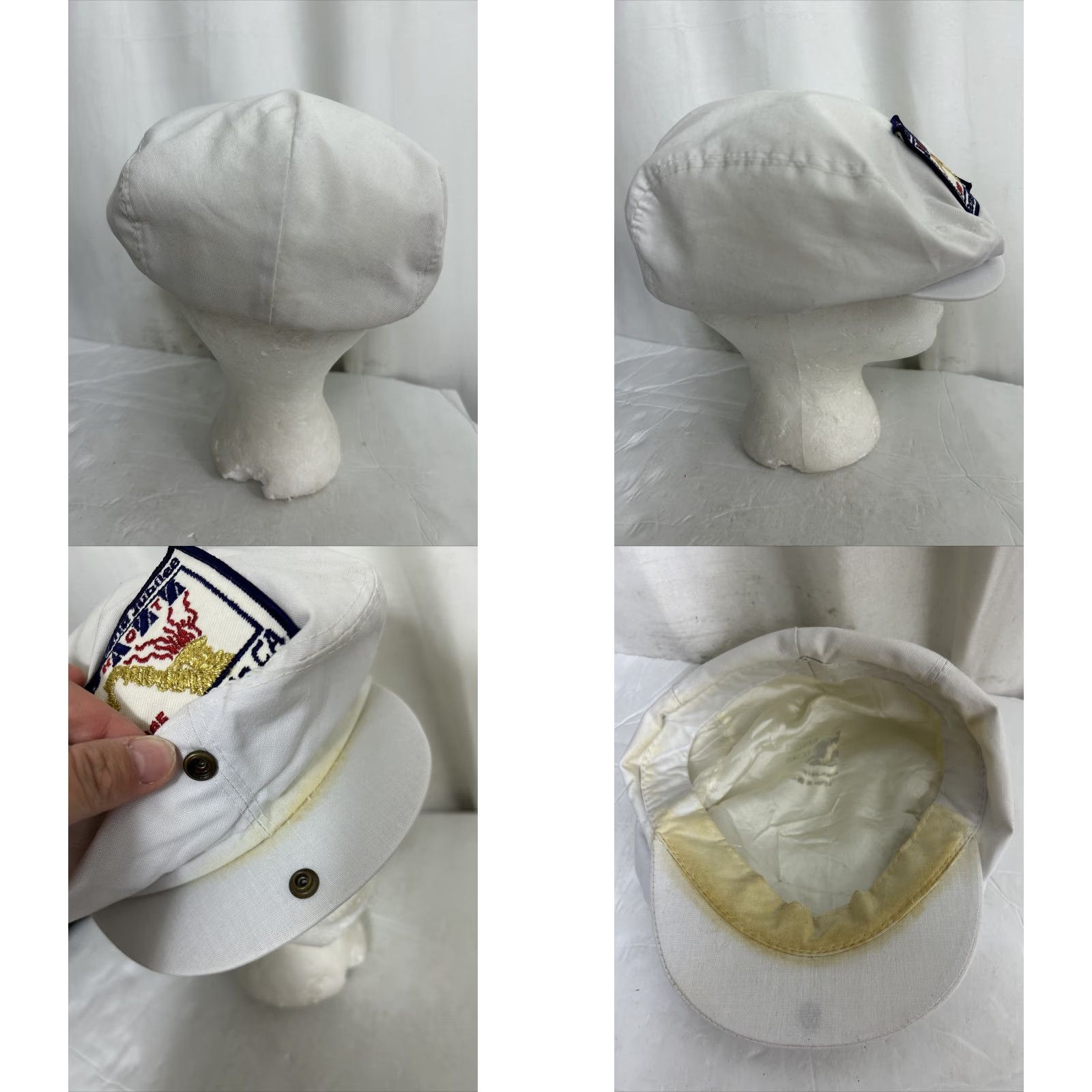 Vintage VINTAGE Dorfman Pacific Ivy Cap Newsboy Cap White 80s Sacramento Jazz Jubilee Cotton L Men Ivy Womens Mens Boys Girls Size ONE SIZE - 8 Thumbnail