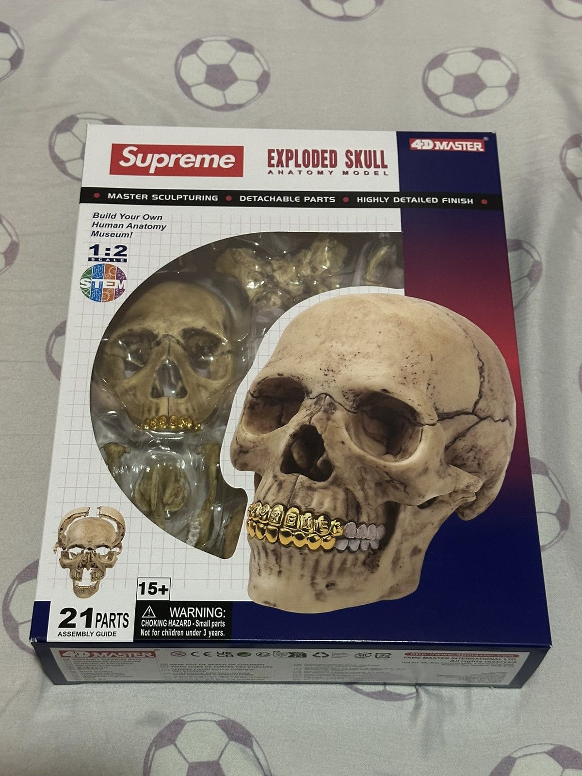 image of Revenge x Skulls Supreme Exploded Skill Anatomy Model in Gum White Skull, Men's