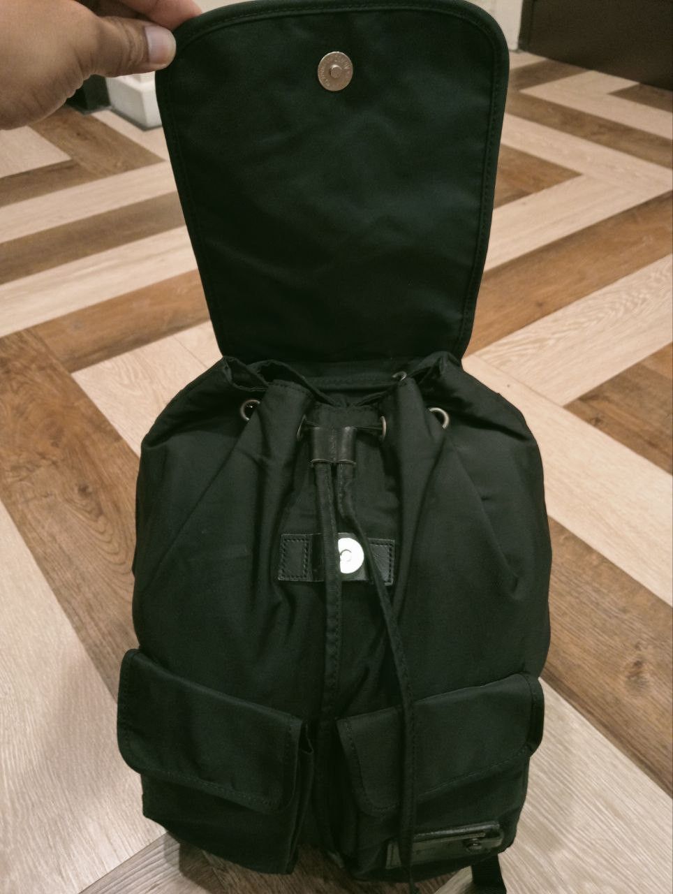 agnes b. AGNES B. VOYAGE BLACK BACKPACK Size ONE SIZE - 9 Thumbnail