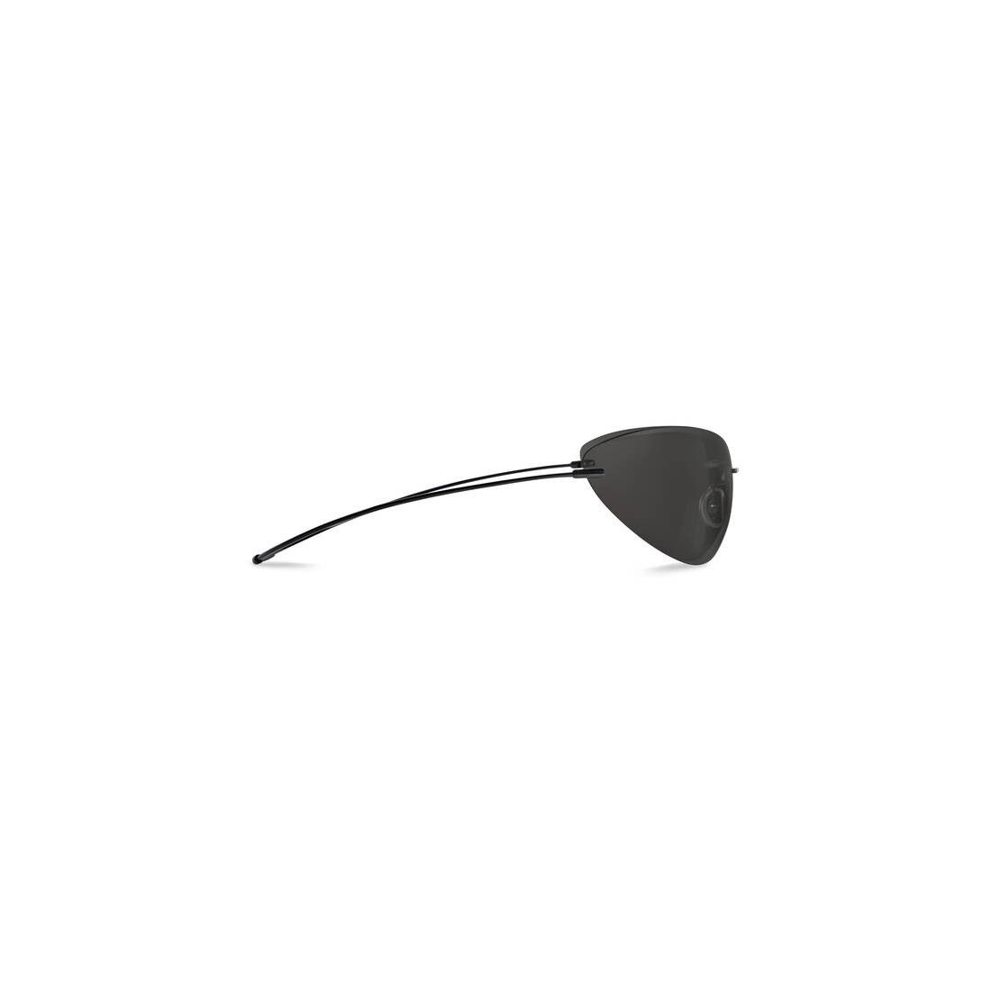 Balenciaga o1srvl11e0825 Size: OS / Mirage Oval Sunglasses in Black Size ONE SIZE - 3 Thumbnail