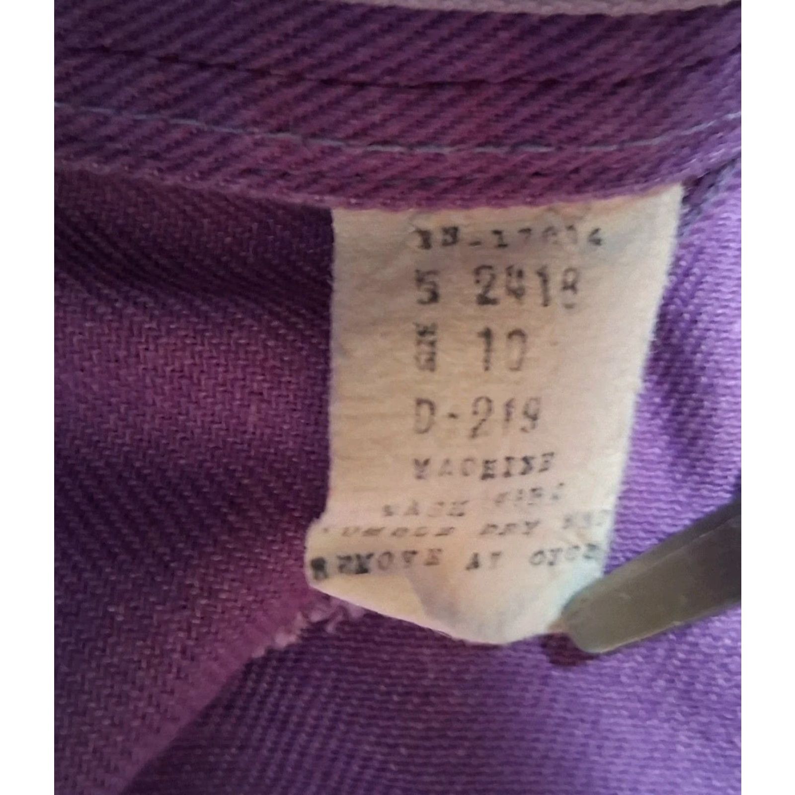 Vintage VINTAGE L'Abeille Sport by Beeline Pants Ladies 80s 90s Purple Pleated Drop Waist 23x27 Slim Tapered Crew Hem Size 32" / US 10 / IT 46 - 6 Thumbnail