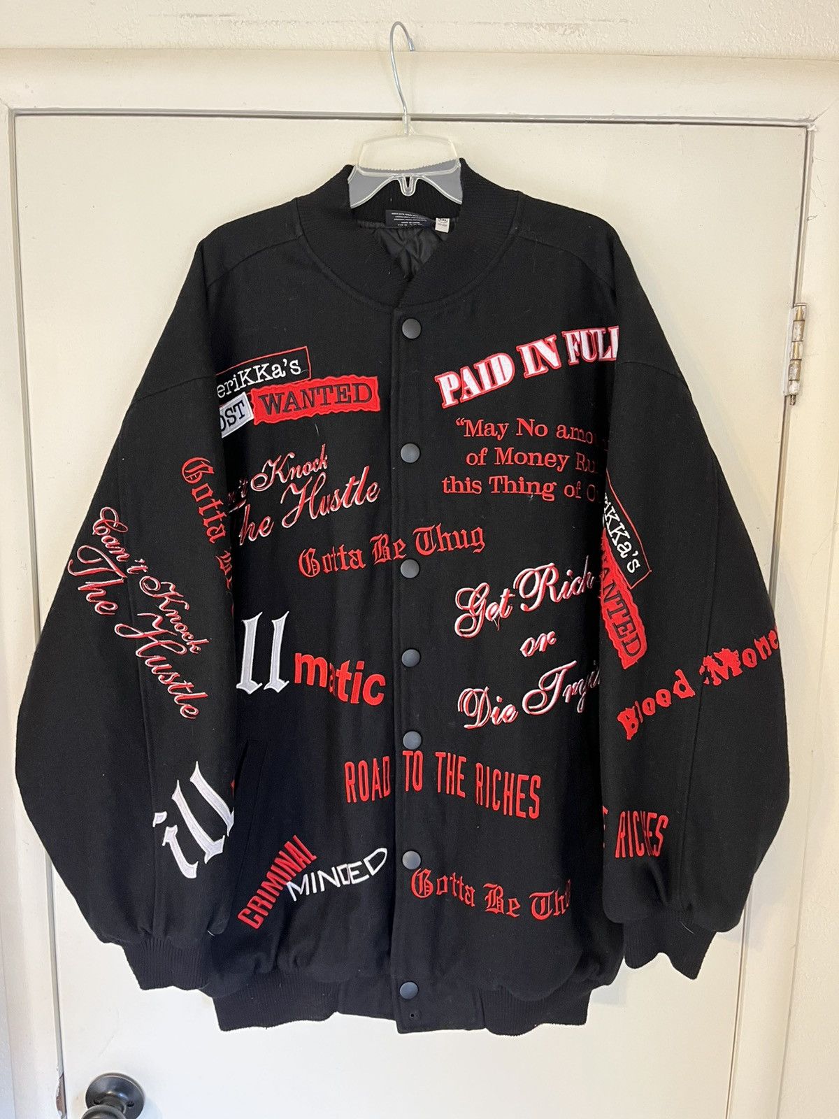 Vintage Y2K 2002 Star Co Unrestricted Apparel Varsity Bomber Jacket Size US XXL / EU 58 / 5 - 1 Thumbnail