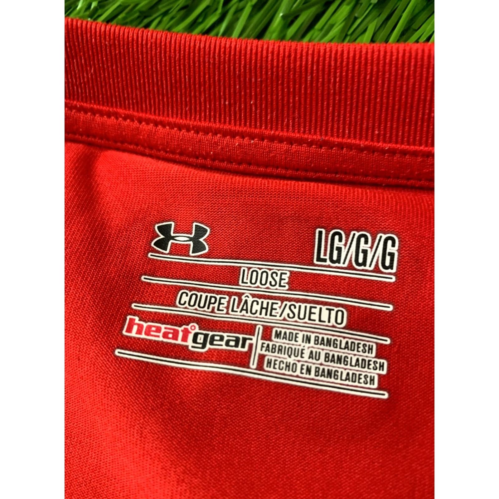 Under Armour Under Armour Mens Training Compression Shirt Jersey T-Shirt Original Size L Red Short Sleeve Adult Large Shirt Size US L / EU 52-54 / 3 - 4 Thumbnail