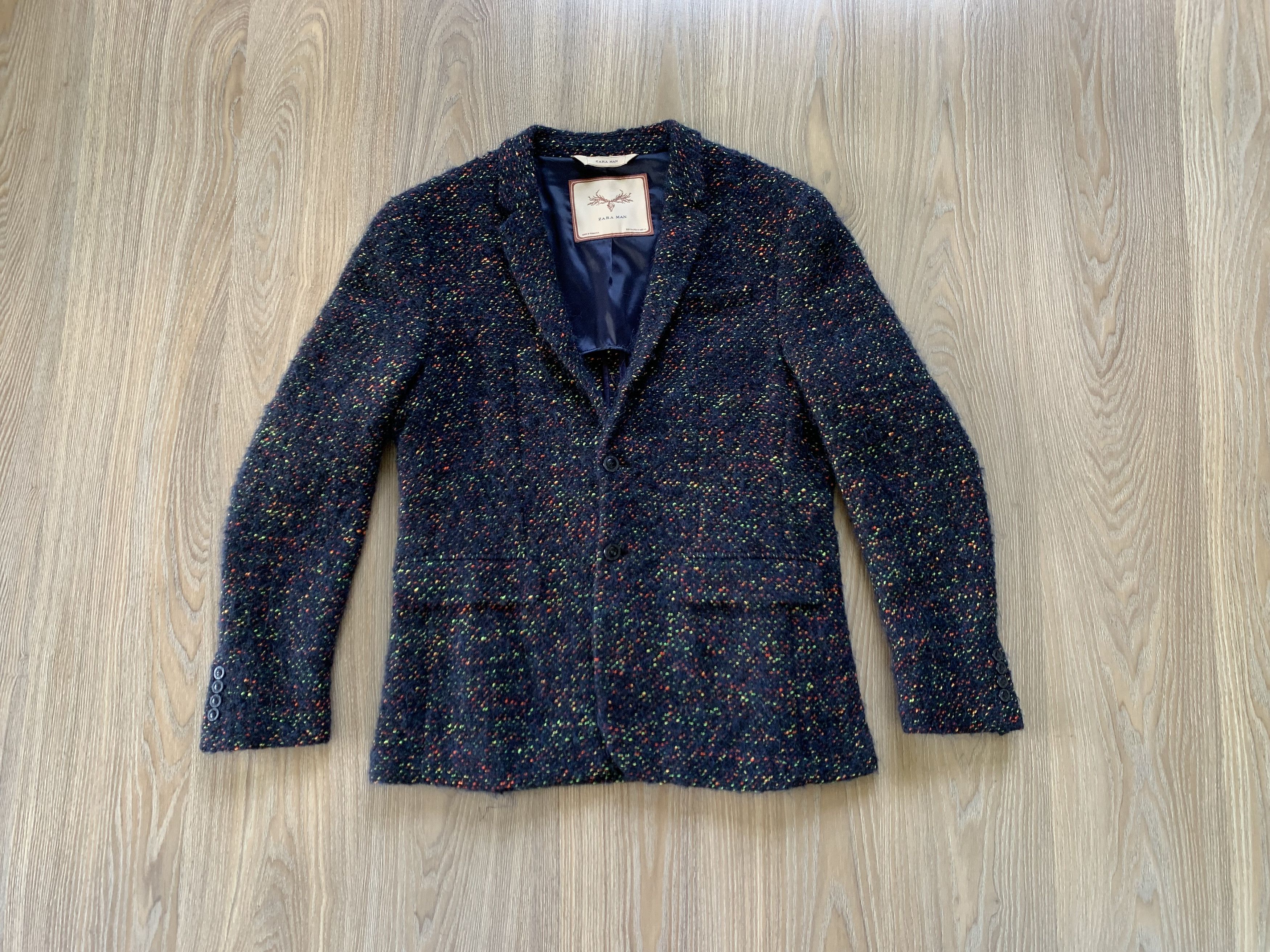 Zara Zara Man Casual Tweed Blazer Jacket Size 44L - 1 Thumbnail
