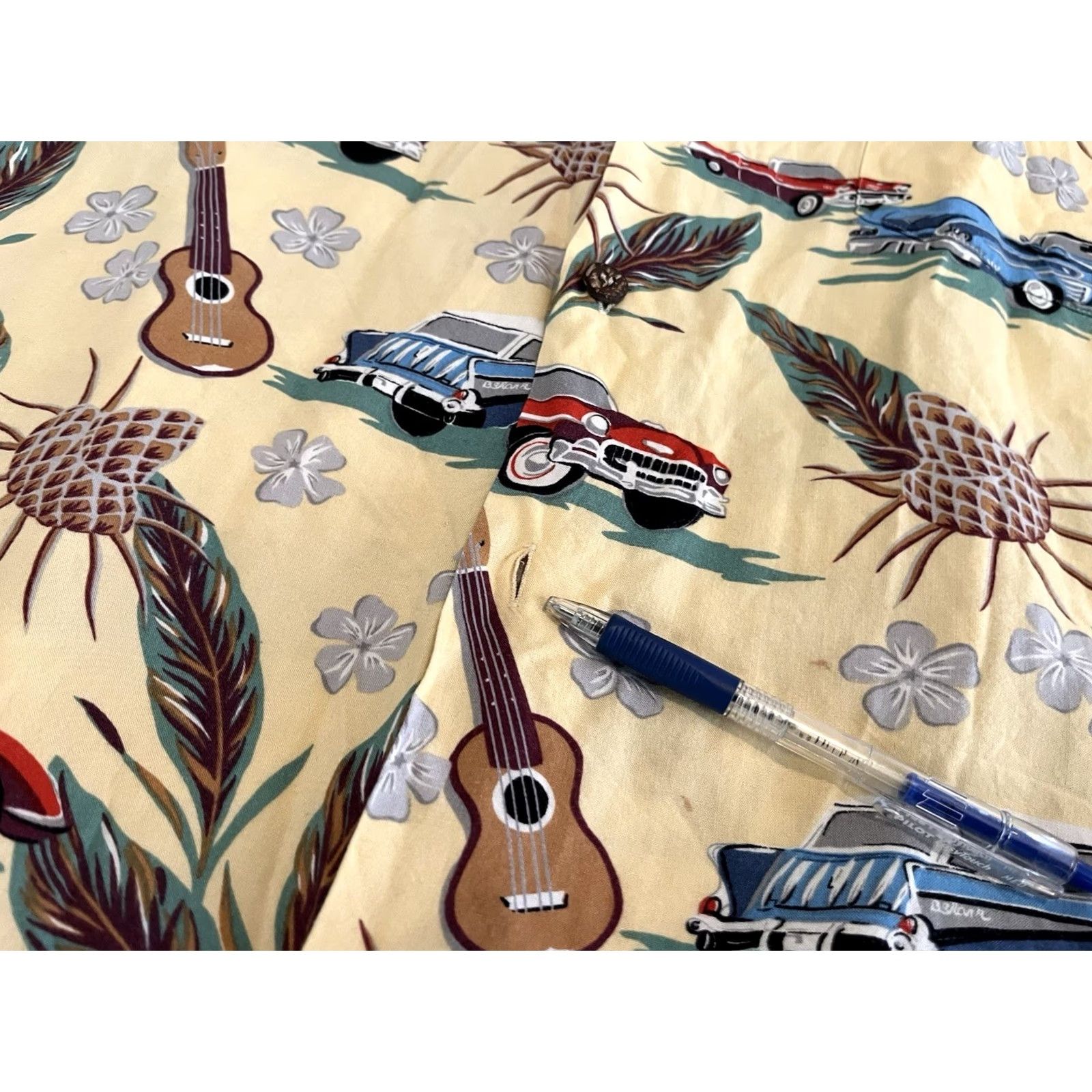Reyn Spooner Reyn Spooner Hawaiian Shirt Cars Music Multicolor Beach Short Sleeve Collared Button Mens Large Size US L / EU 52-54 / 3 - 5 Thumbnail