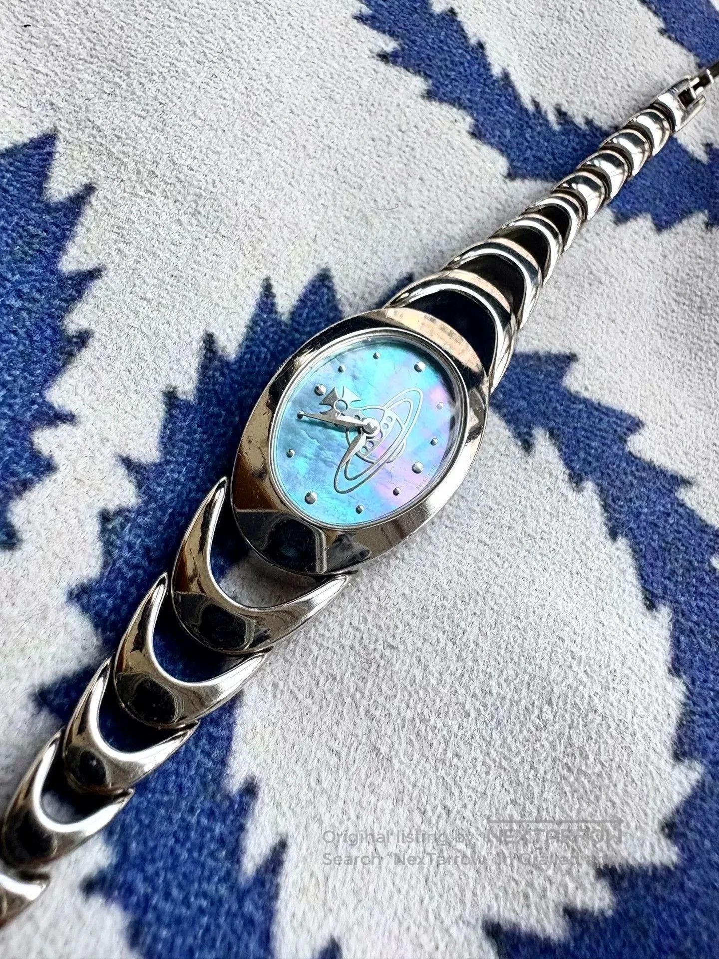 Vivienne Westwood Vivienne Westwood Blue Mother of Pearl Watch. Size ONE SIZE - 1 Thumbnail