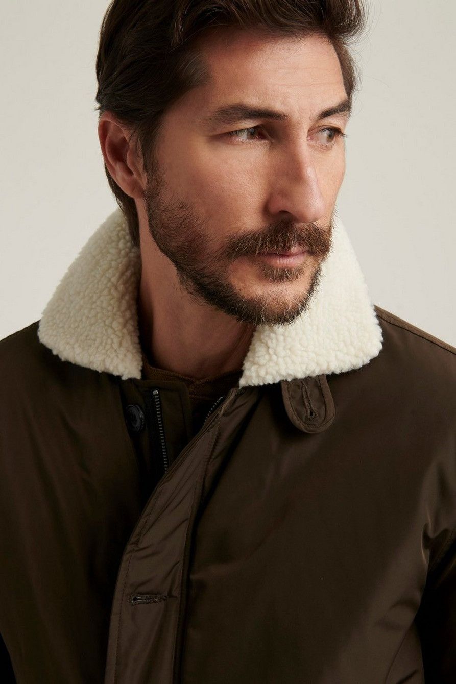 Lucky Brand Lucky Brand Sherpa Nylon Barn Coat Jacket Olive Size Medium Size US M / EU 48-50 / 2 - 9 Thumbnail