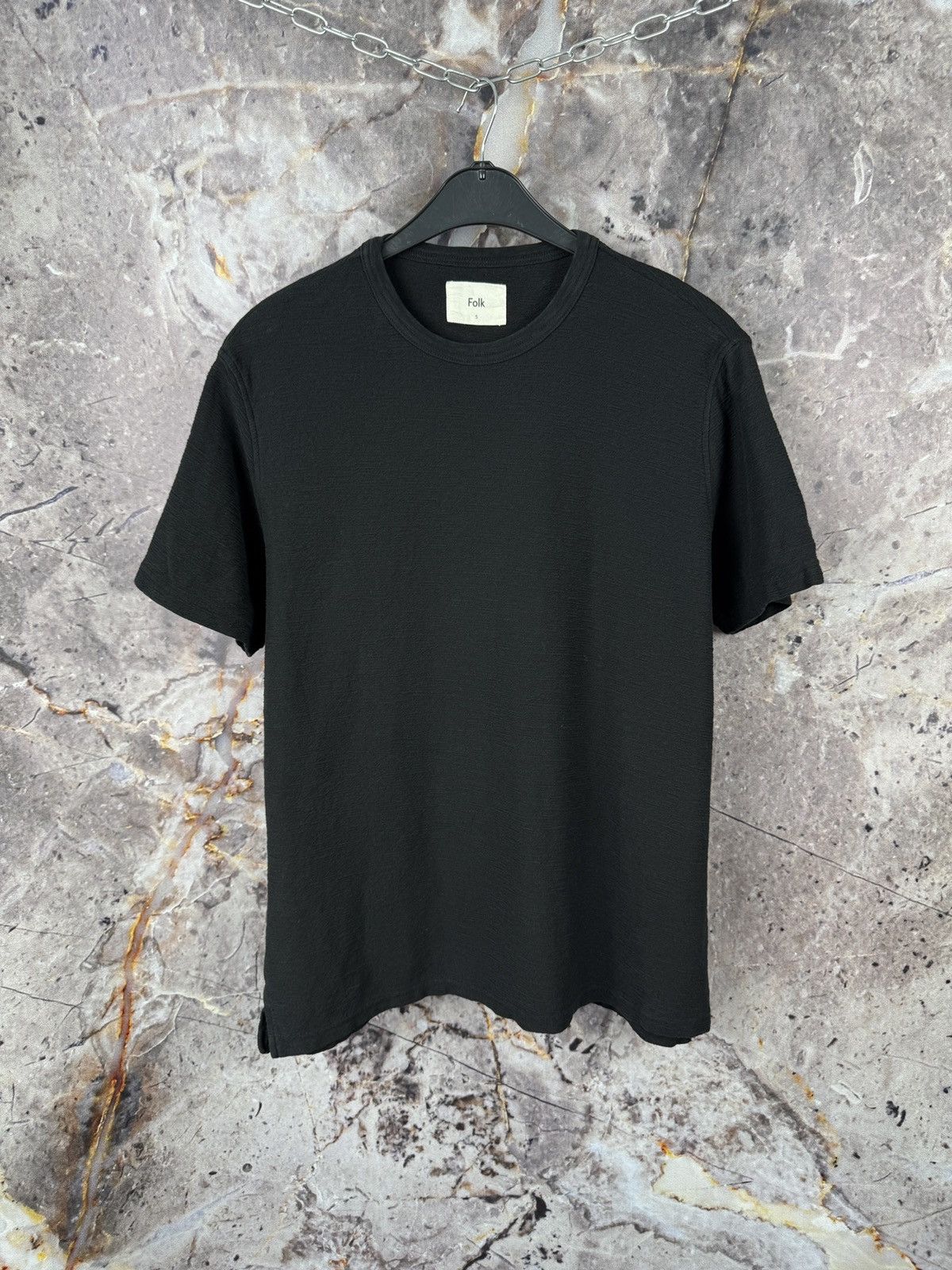 Folk Men’s Folk T-Shirt Black Cotton Streetwear Size 5 Size US XL / EU 56 / 4 - 1 Thumbnail