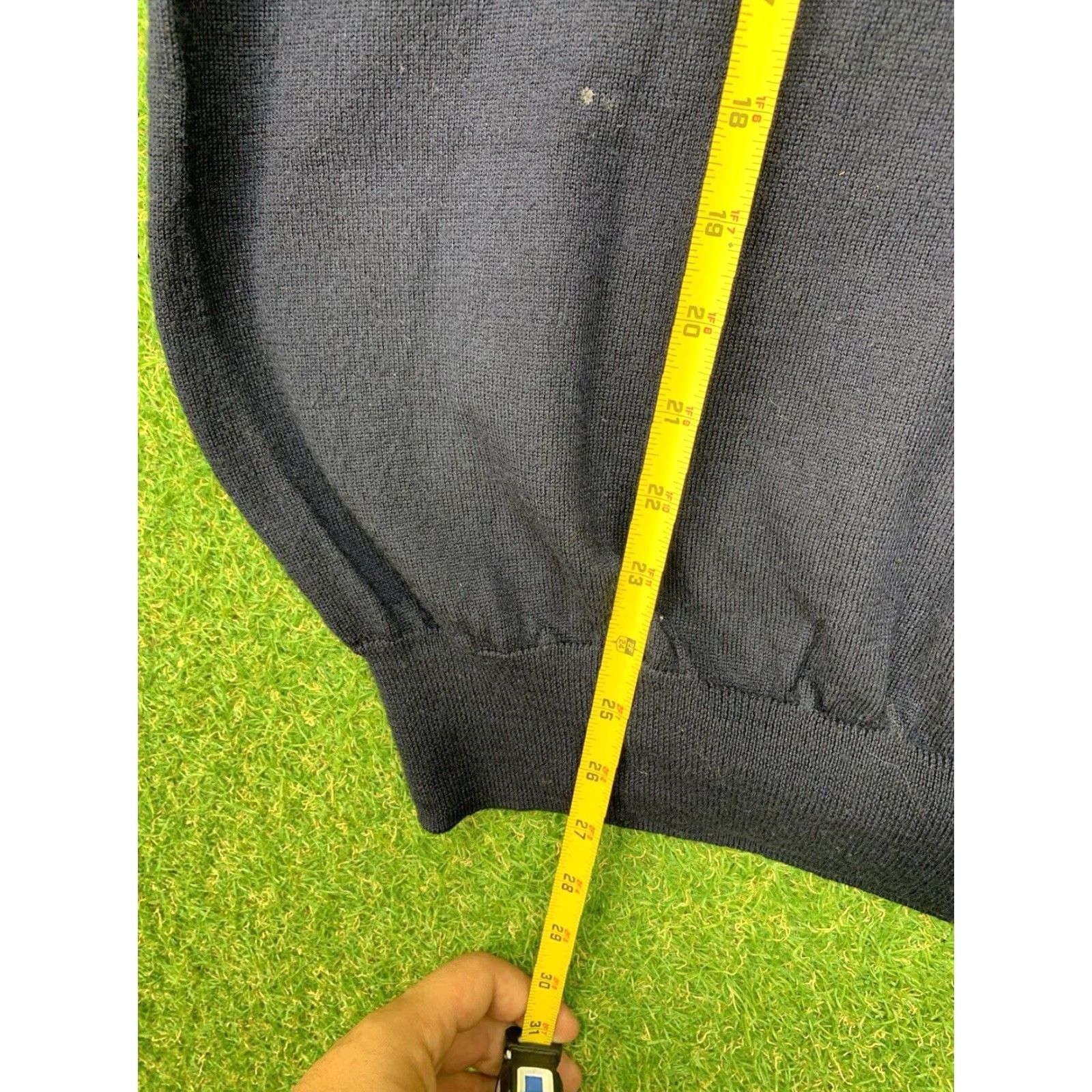 Peter Millar Peter Millar Black Vest Mens XL Slim Fit 1/4 Zip Merino Wool Silk Blend Golf Preppy Size US XL / EU 56 / 4 - 6 Thumbnail