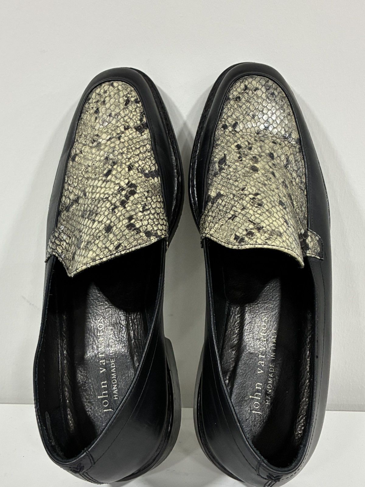 John Varvatos Leather Loafer with Python EU 43.5 USA 10.5 Size US 10.5 / EU 43-44 - 10 Thumbnail