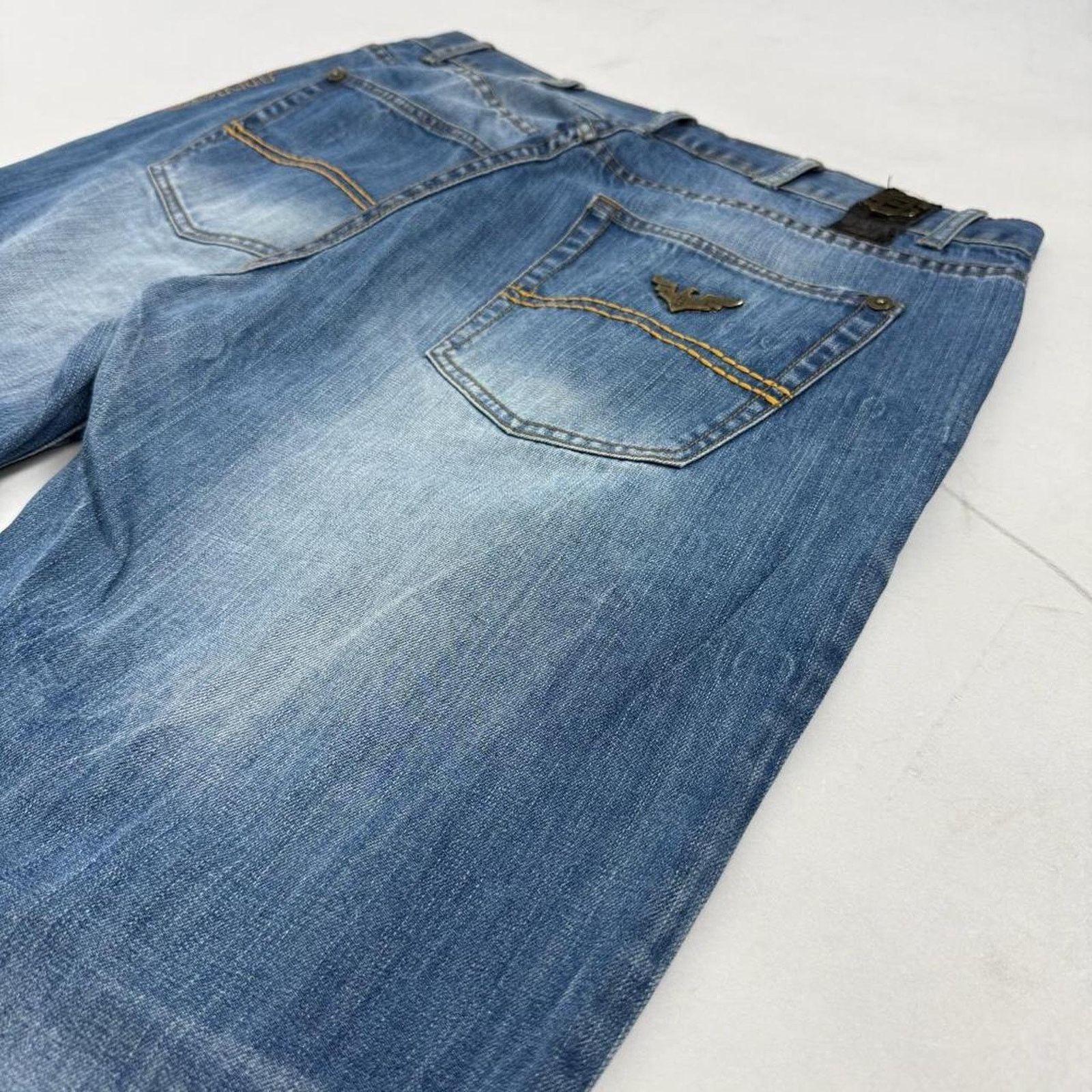 JNCO × Southpole × Vintage Vintage y2k embroidered baggy wide leg faded archive jeans Size US 36 / EU 52 - 2 Thumbnail