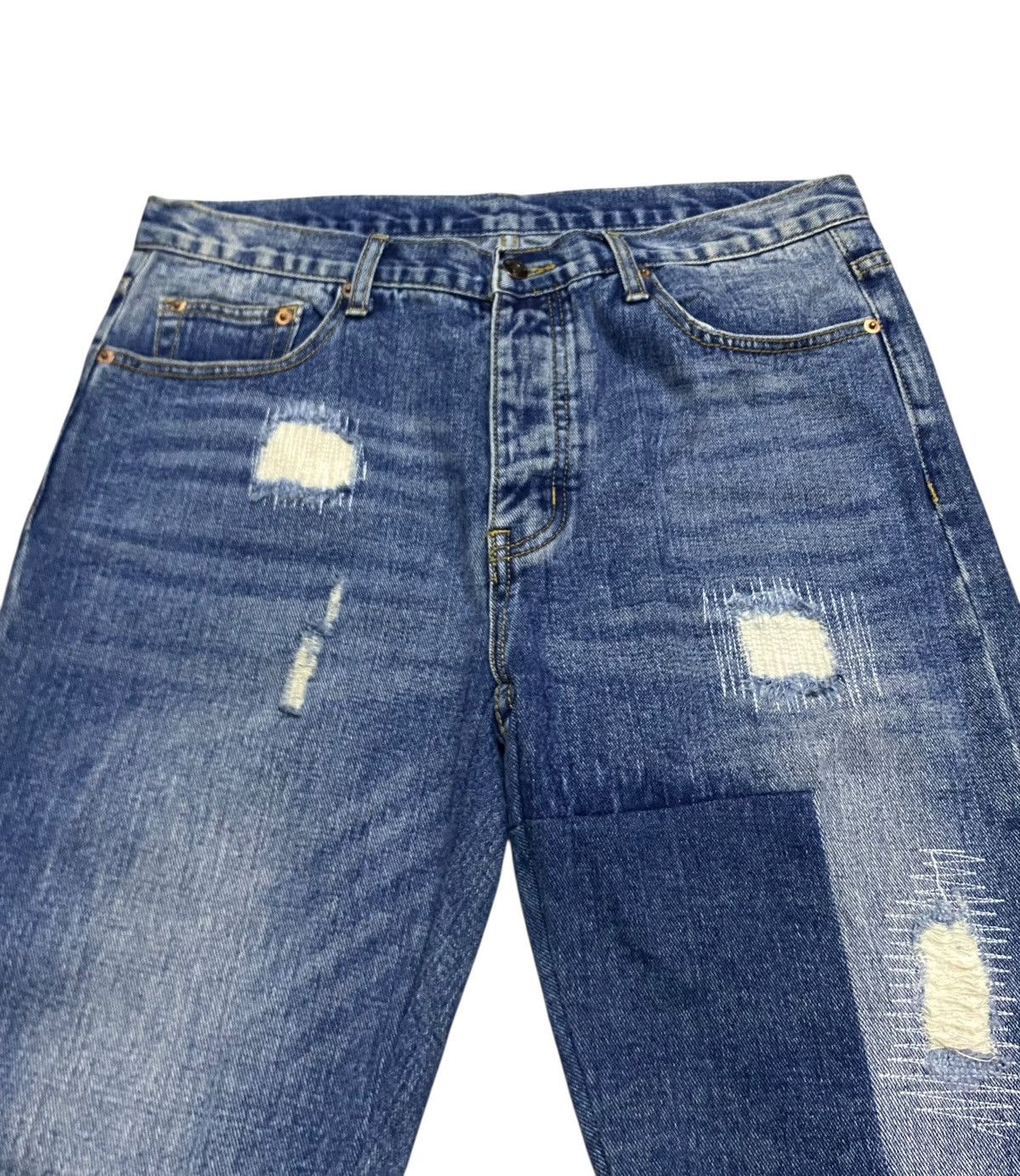 Valentino Very Rare Vintage Valentino Italy Patchwork Jeans 1990s Size US 34 / EU 50 - 3 Thumbnail