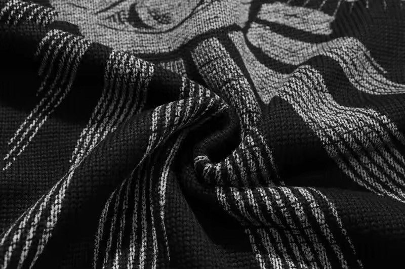 Japanese Brand Grunge y2k goth skull tribal skeleton knit sweater Size US L / EU 52-54 / 3 - 3 Thumbnail