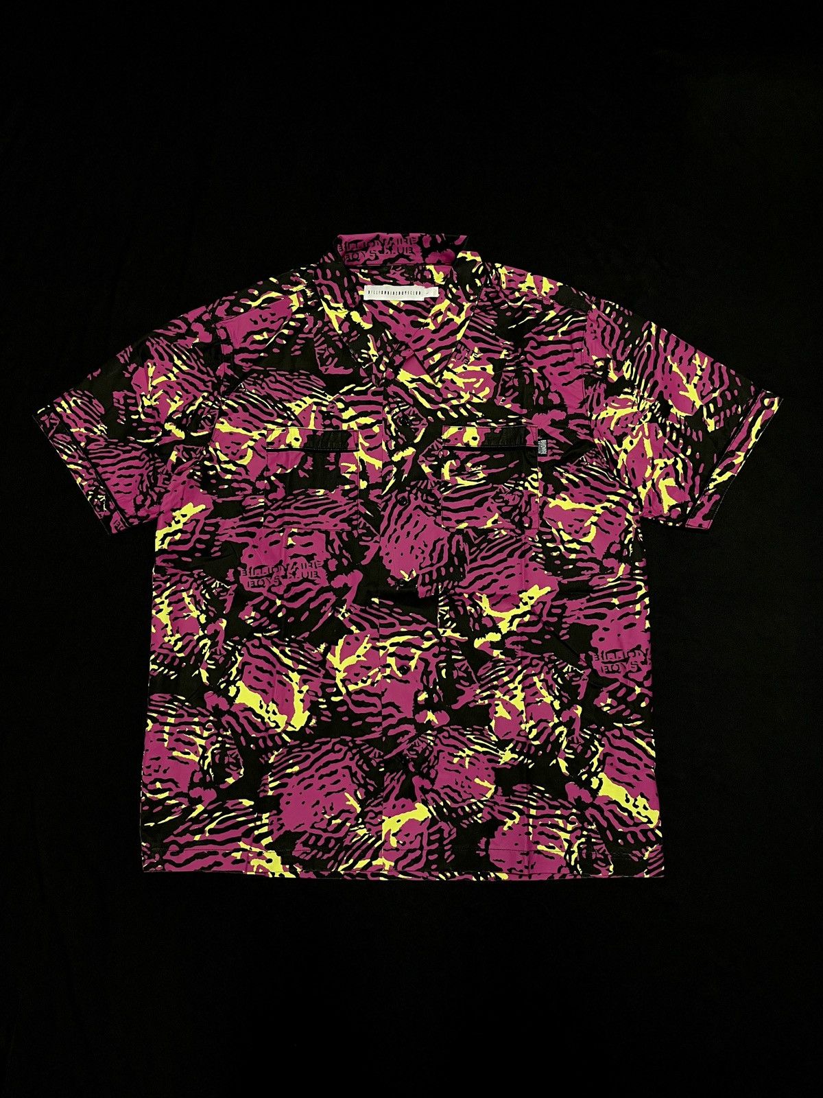 Billionaire Boys Club Billionaire Boys Club BBC Fish Camo Vacation Shirt Pink L Size US L / EU 52-54 / 3 - 1 Thumbnail
