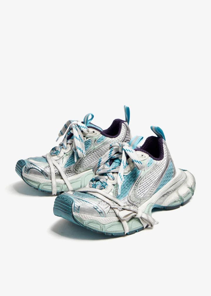 Balenciaga o1bcso1str0426 3XL Extreme Lace Sneakers in Multicolor Size US 7 / IT 37 - 3 Thumbnail