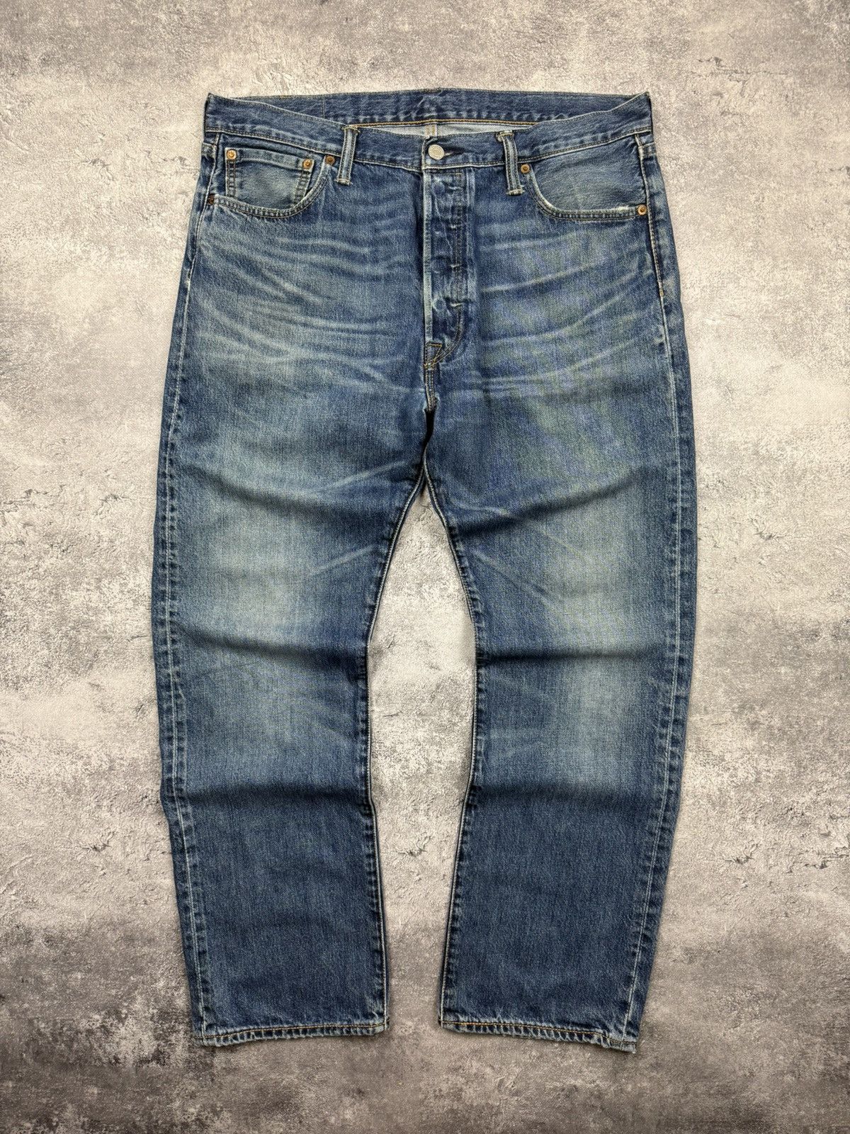 Levi's Vintage Levi’s 501 Flared Baggy Denim Jeans Blue Pants Size US 36 / EU 52 - 3 Thumbnail