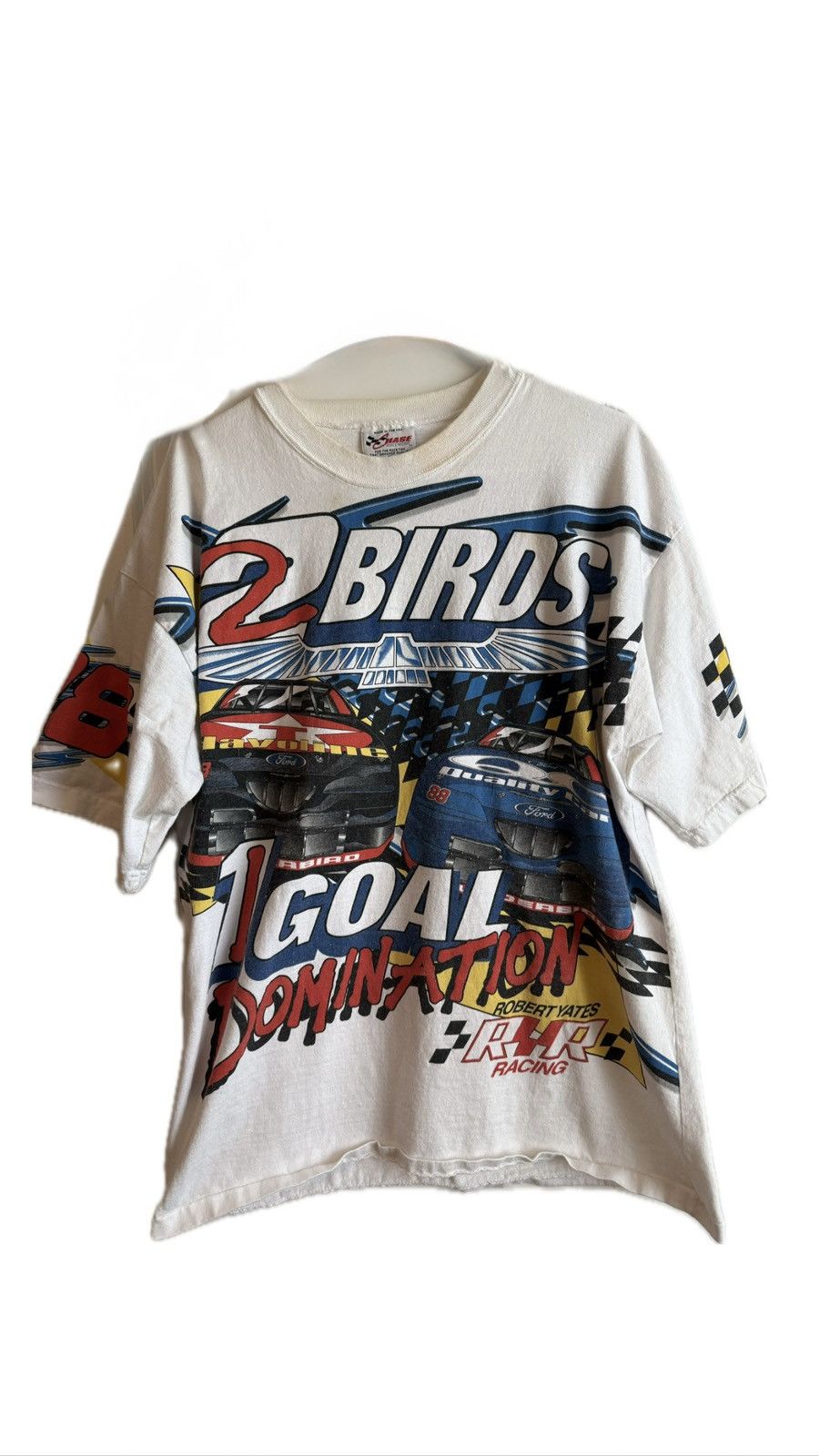 Vintage Vintage Robert Yates 2 birds Nascar Racing XL T-Shirt Size US XL / EU 56 / 4 - 1 Thumbnail