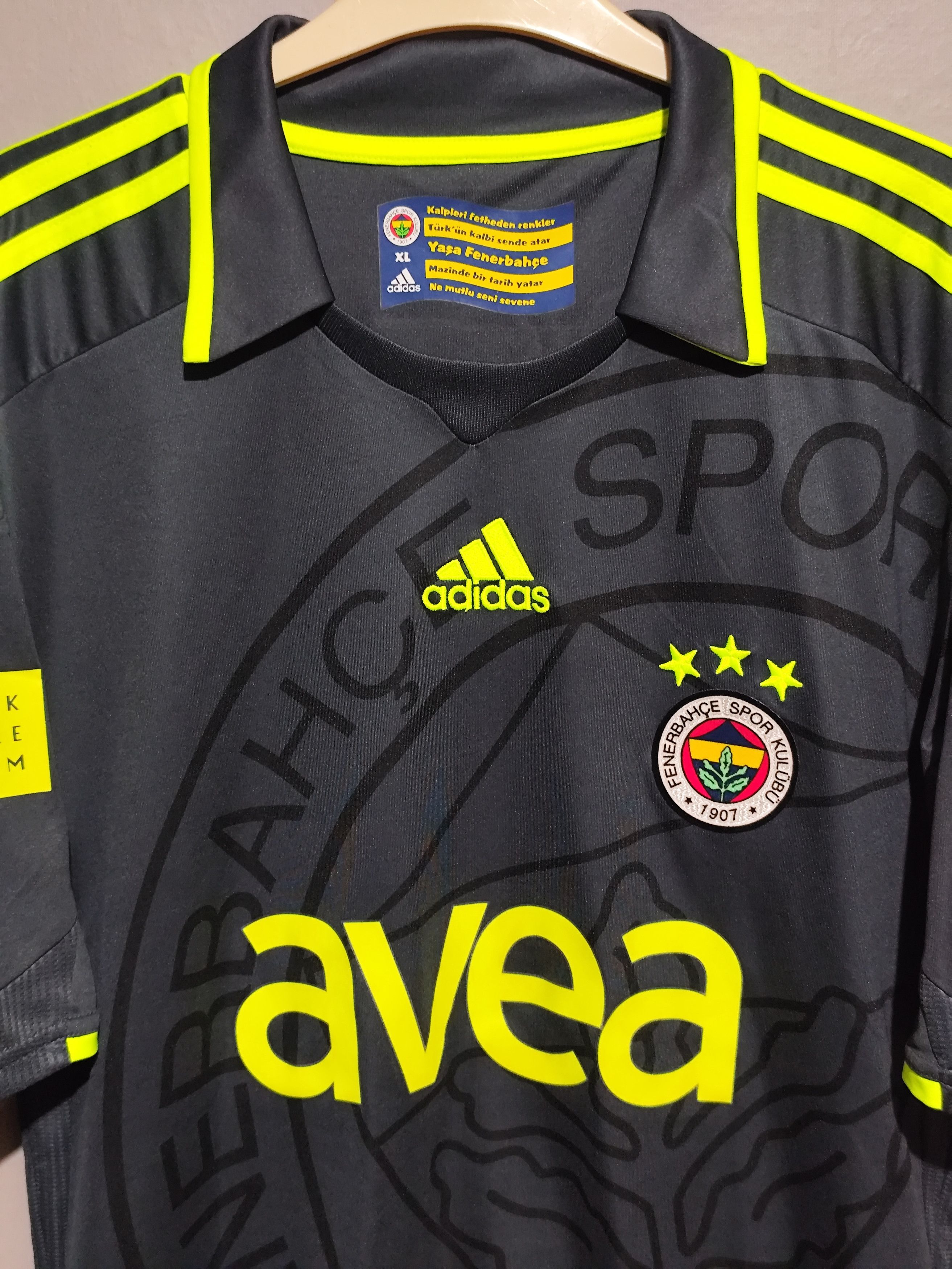 Adidas Adidas x Fenerbahce 2009-10 R. Carlos #3 Third Jersey Size US XL / EU 56 / 4 - 3 Thumbnail