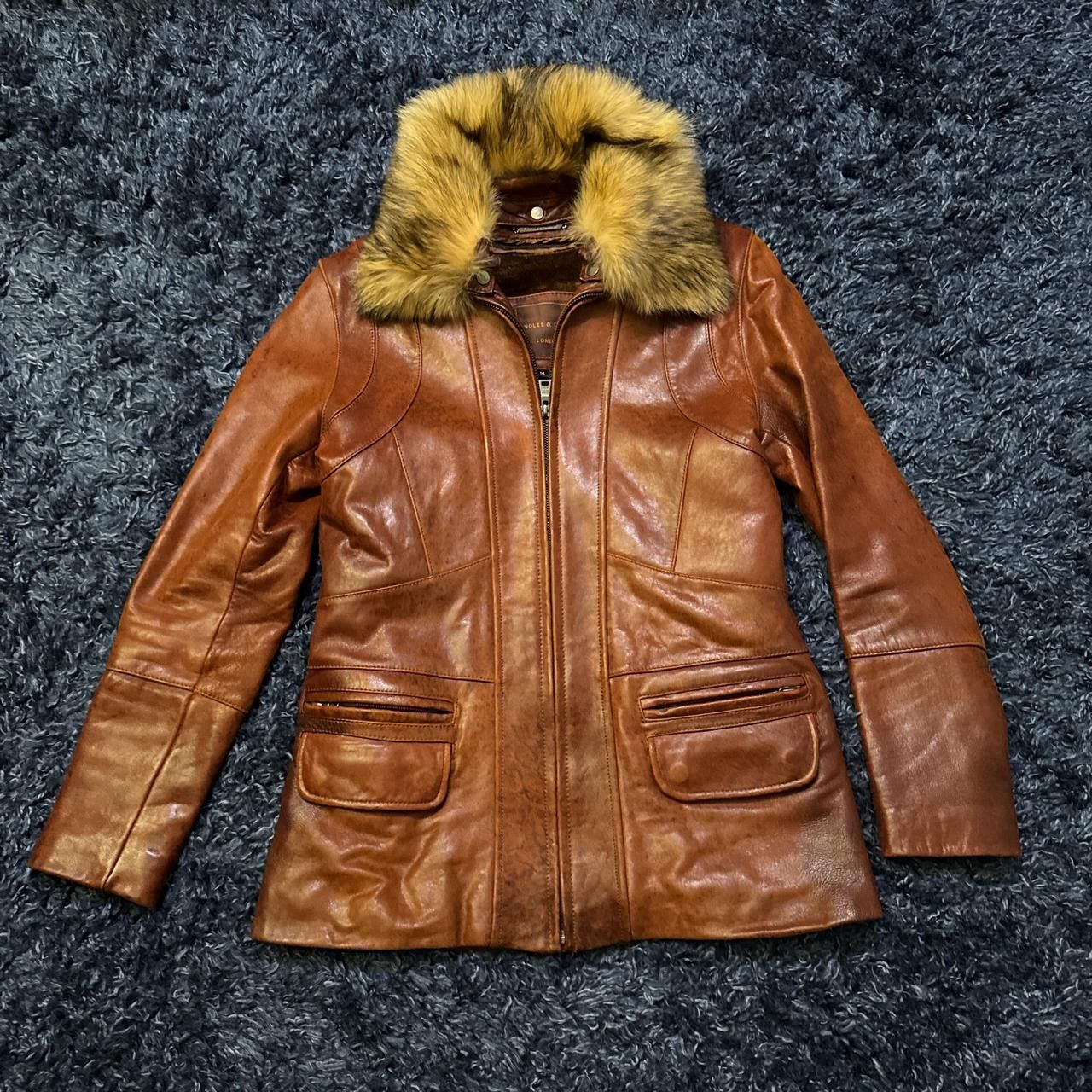 Knoles & Carter Knoles & Carter Genuine Italian Leather Jacket 90s Womens Size M / US 6-8 / IT 42-44 - 1 Thumbnail
