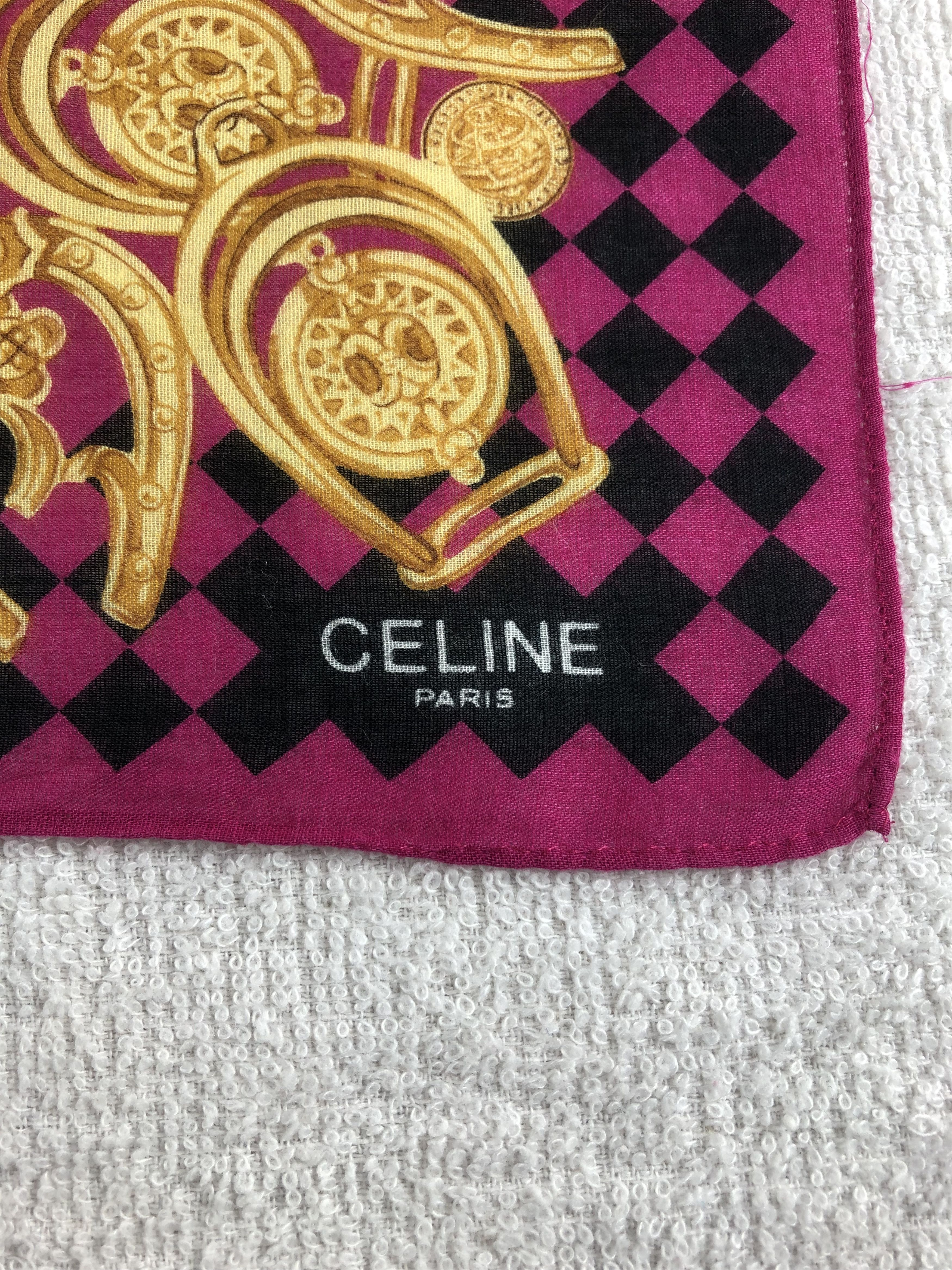 Celine Celine Handkerchief / Bandana / Neckerchief C301 Size ONE SIZE - 5 Thumbnail