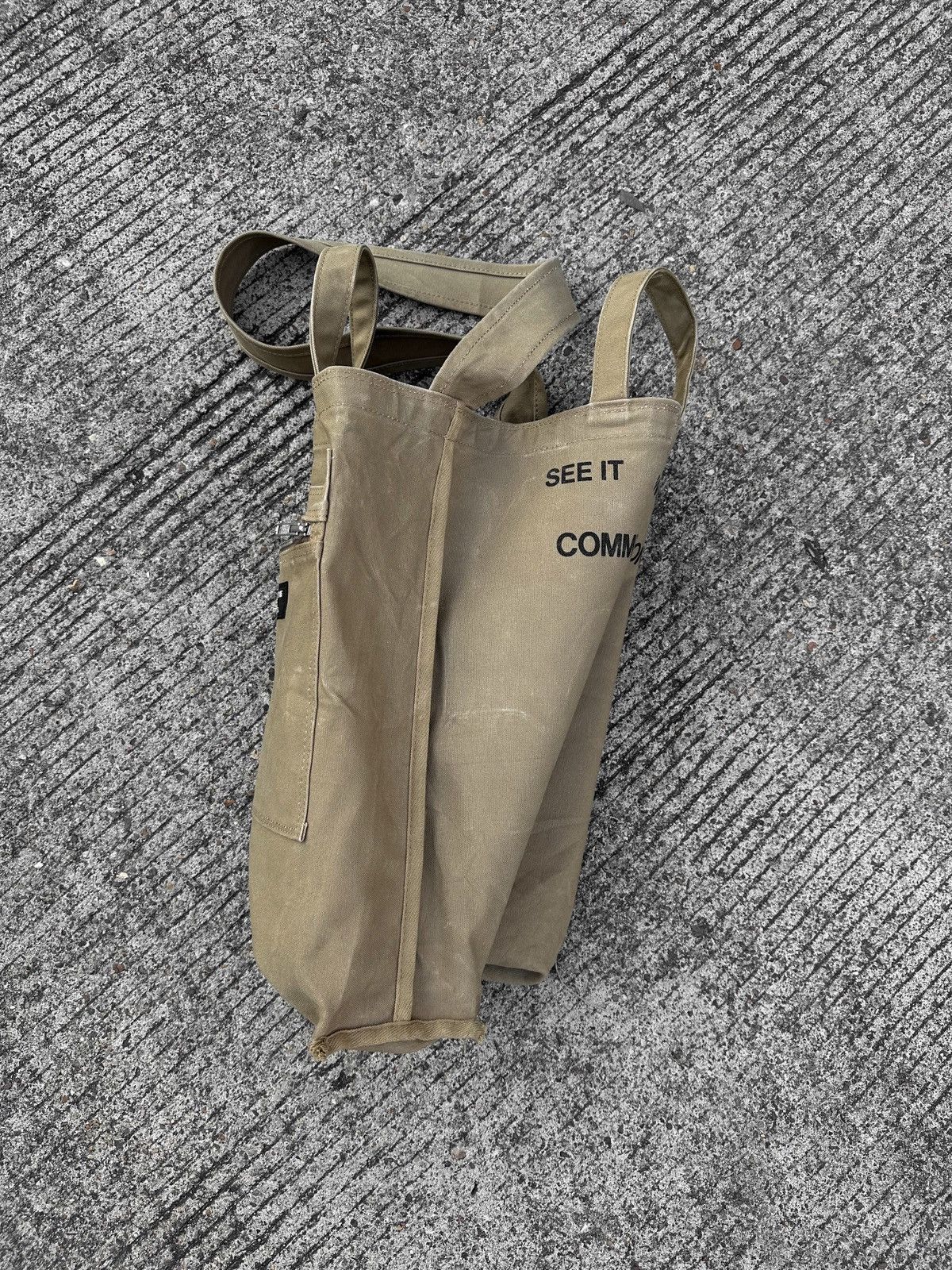 Comme des Garcons Homme Plus Comme des Garcons Khaki Tote Bag Size ONE SIZE - 11 Thumbnail