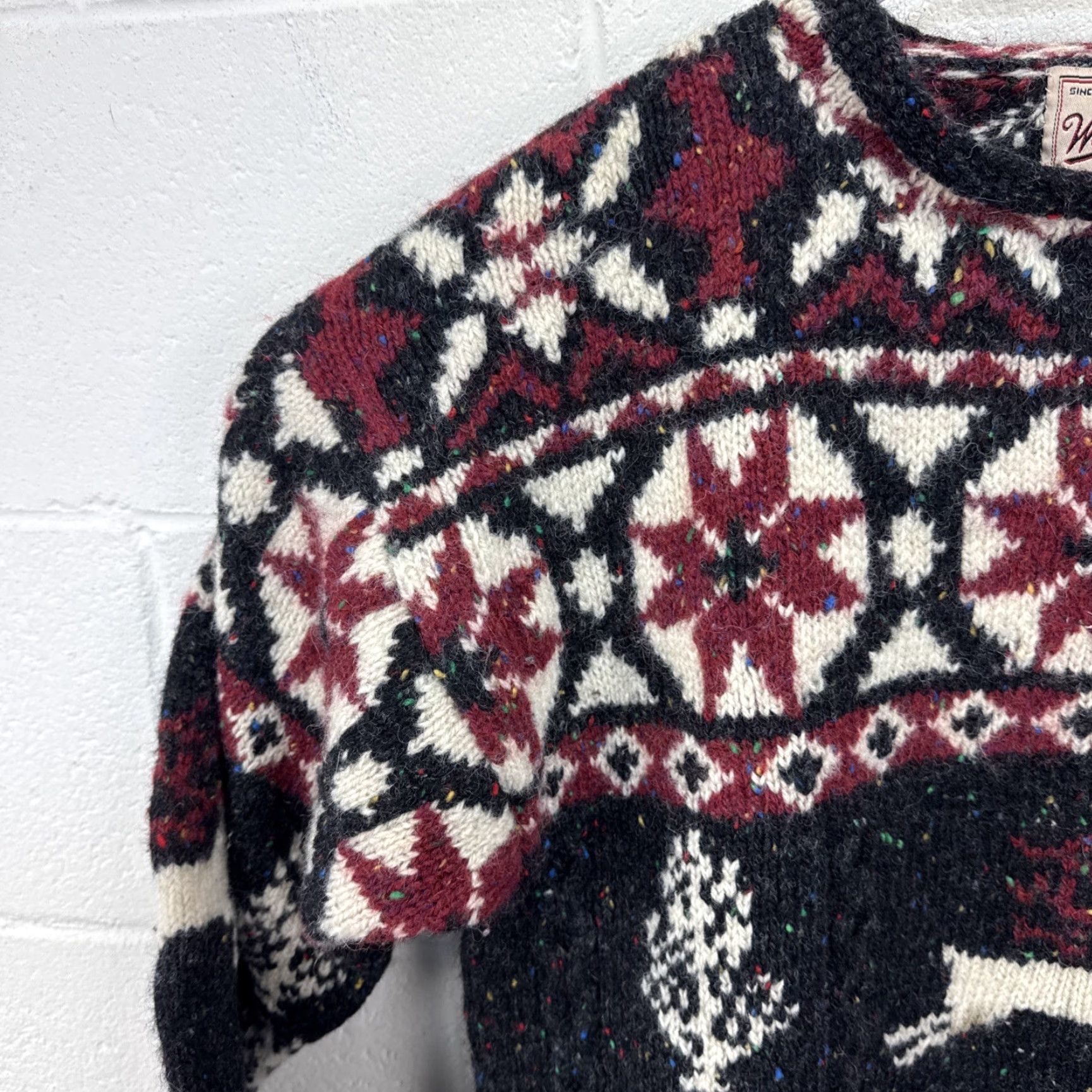 Vintage VINTAGE Woolrich Sweater Adults Medium Fair Isle Reindeer Nordic Ski Christmas Holiday 90s Size US M / EU 48-50 / 2 - 5 Thumbnail