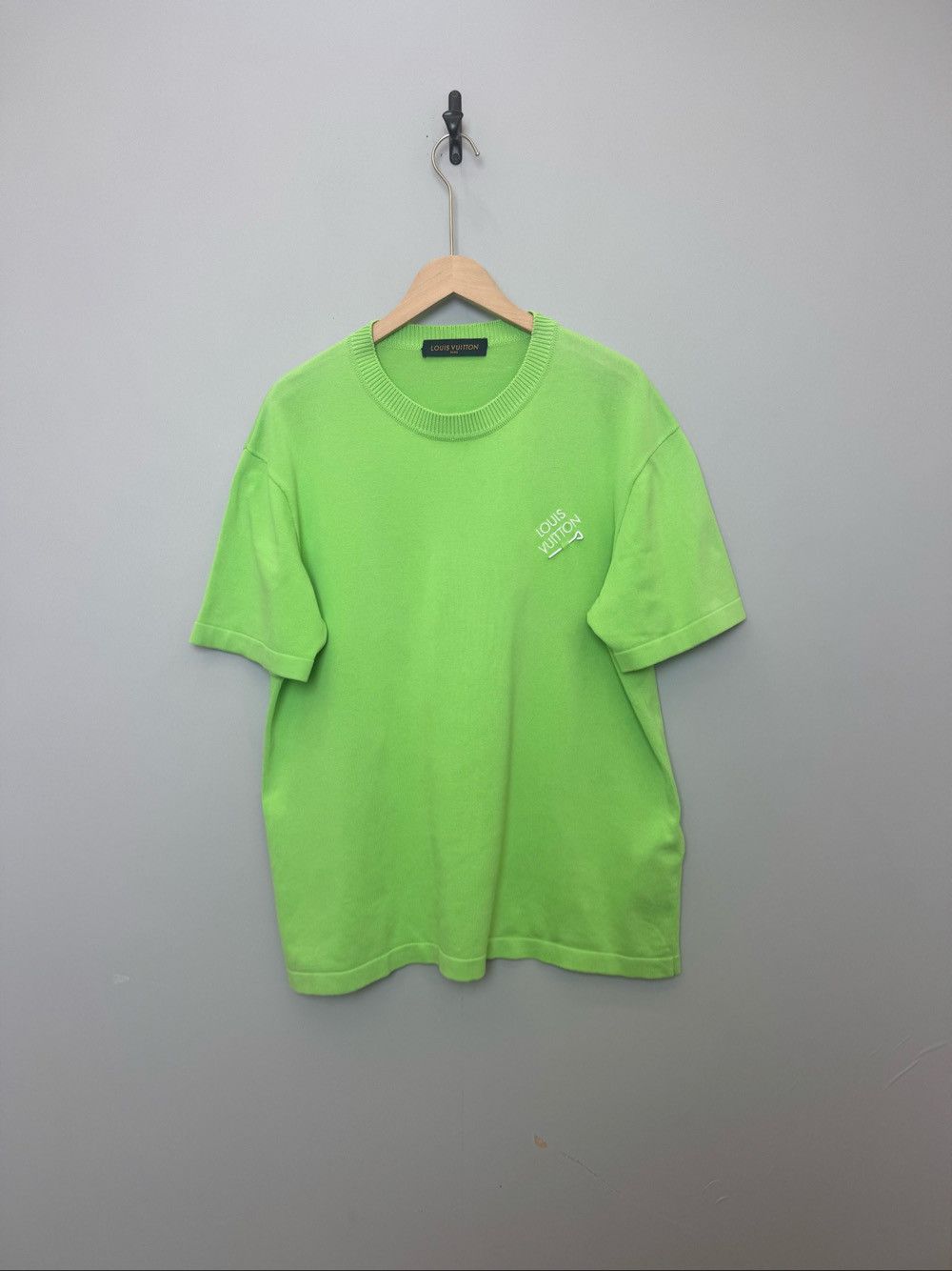 Louis Vuitton Louis Vuitton Green Knit T-Shirt Size XL Size US XL / EU 56 / 4 - 1 Thumbnail