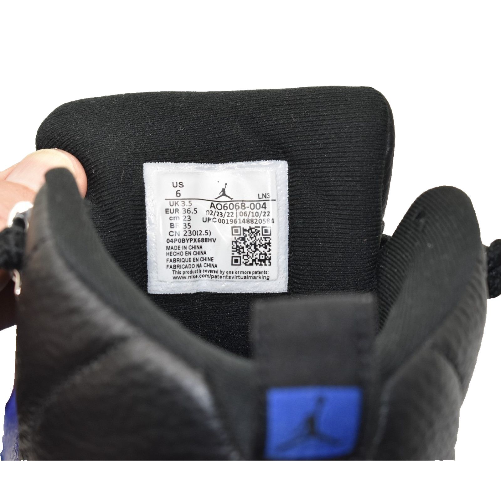 Nike NIKE AIR JORDAN 12 Retro Black Royal Shoes AO6068-004 Sz 6 Size US 6 / IT 36 - 6 Thumbnail