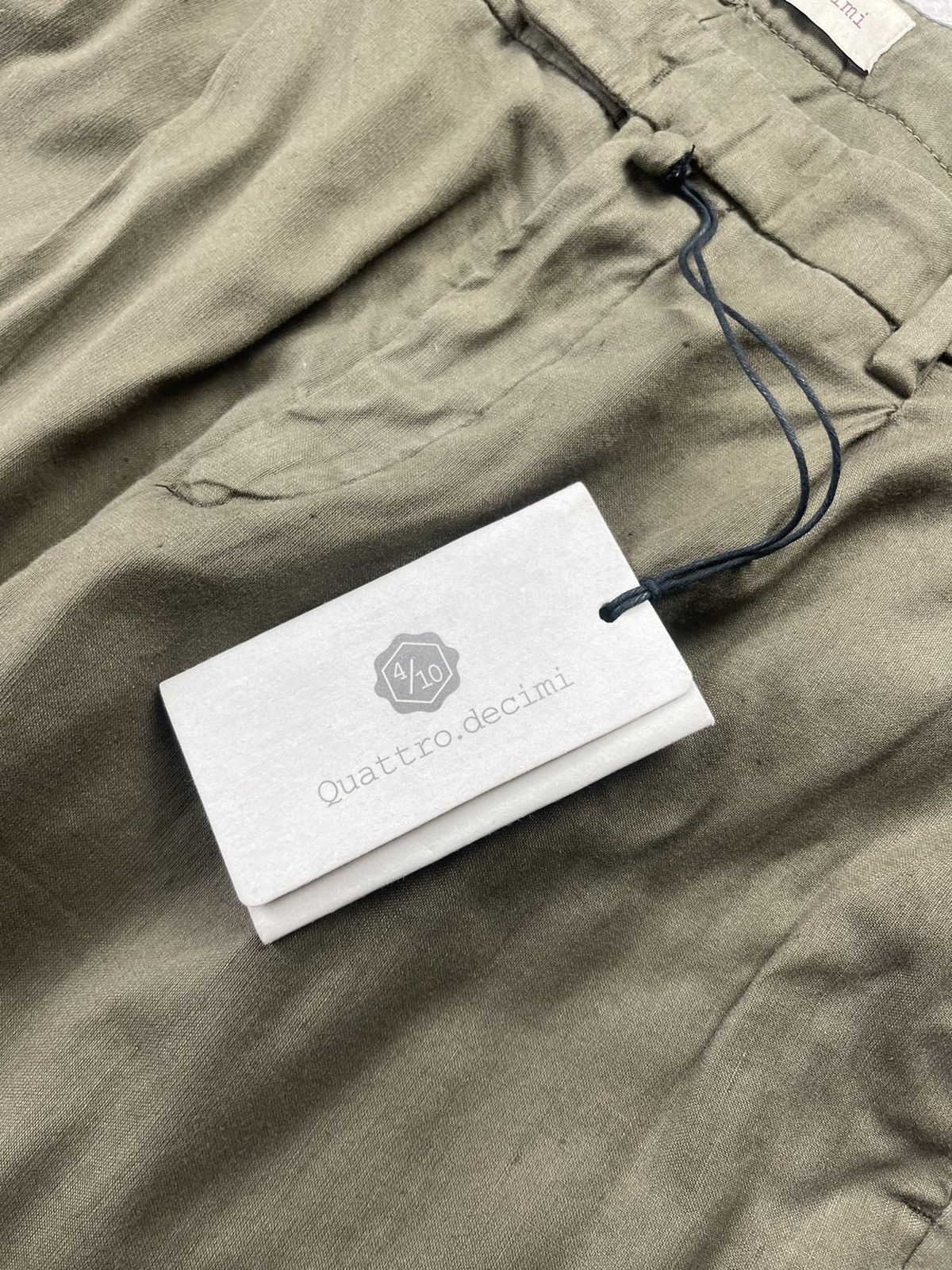 Other Quattro.decimi Olive Green Italian Avant Garde Cotton Pants Size US 32 / EU 48 - 5 Thumbnail