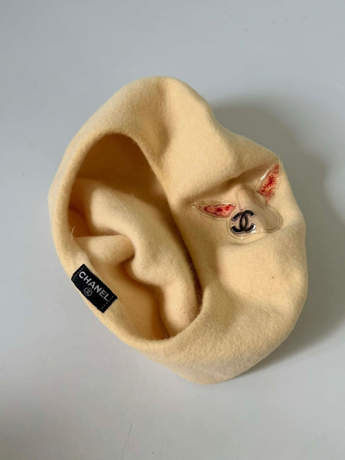 Chanel Chanel 1990-2000s CC Camellia Beret Hat Size ONE SIZE - 3 Thumbnail