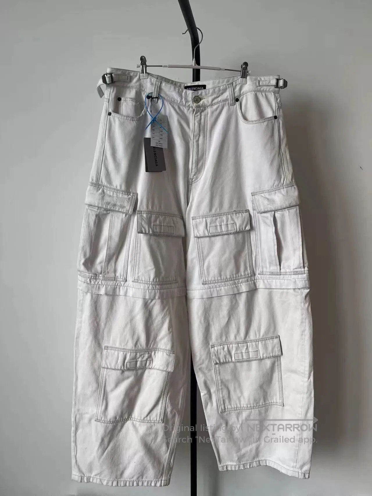 Balenciaga Balenciaga Men's Solid Multi-Pocket Wide-Leg Jeans. Size US 36 / EU 52 - 1 Thumbnail