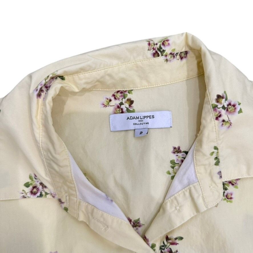 Adam Lippes Adam Lippes x RTR Belted Poplin Shirt Dress Yellow, Size 2 Size XS / US 0-2 / IT 36-38 - 5 Thumbnail