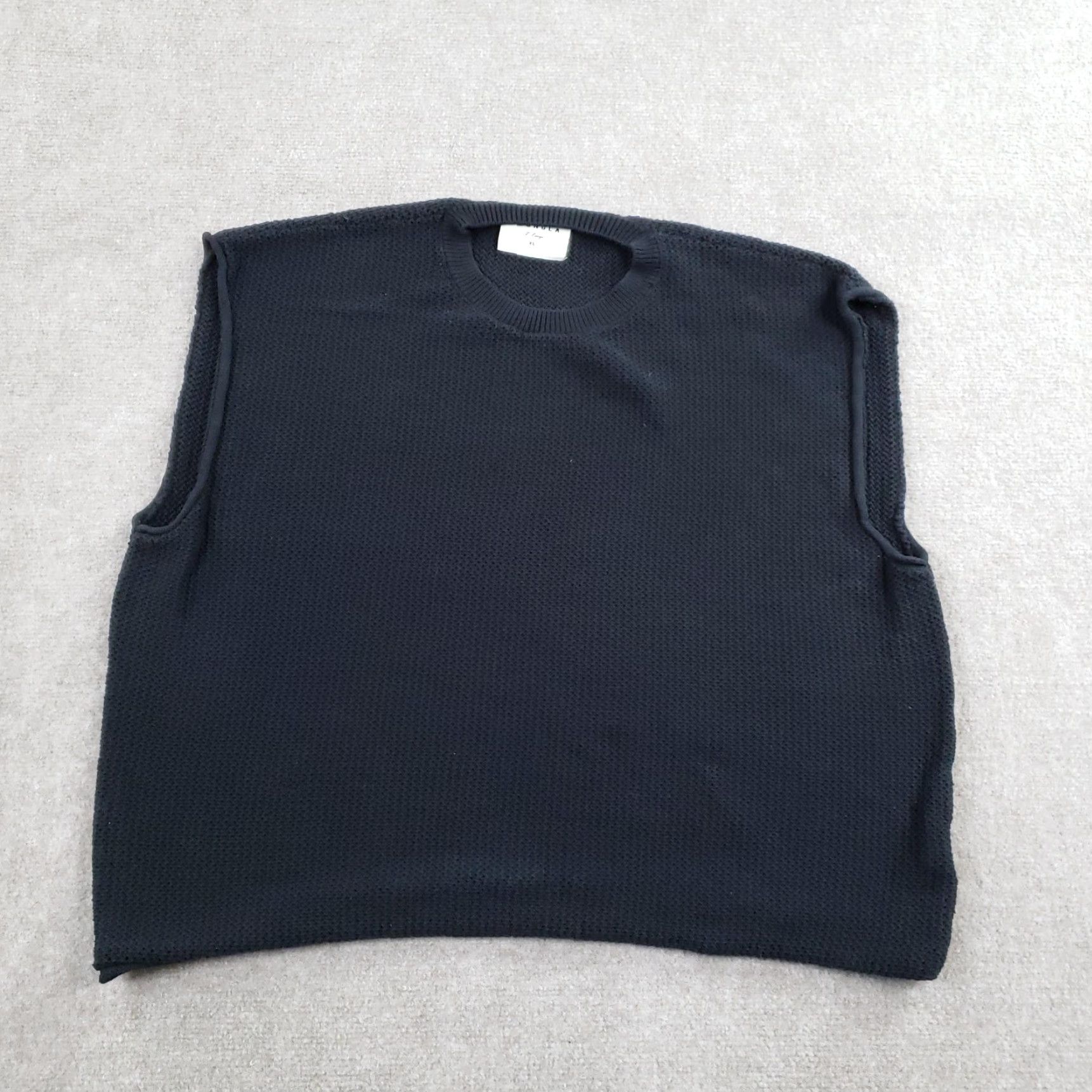 YoungLA YoungLA Vest Mens XL Black Knit Gothic Back Logo Streetwear Sleeveless Size US XL / EU 56 / 4 - 2 Thumbnail