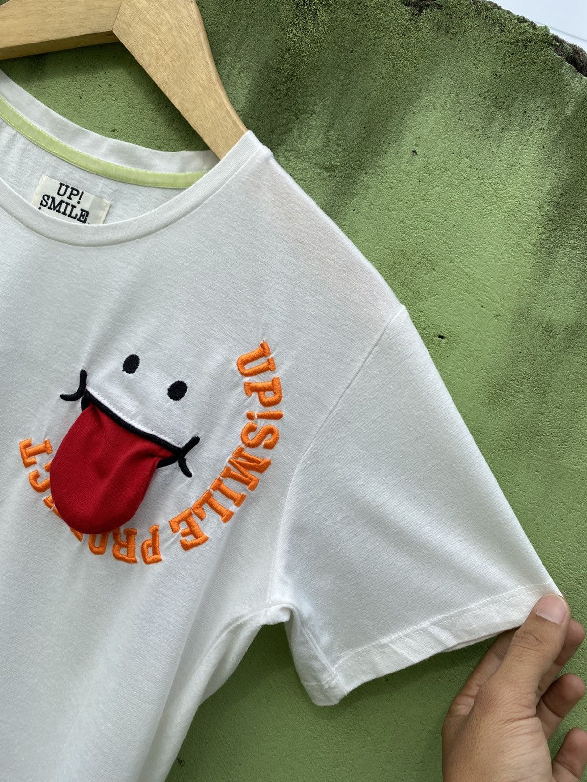 Japanese Brand Up! Smile Cartoon Tongue Patch Tee Cute Backpack 3D Japanese Size L / US 10 / IT 46 - 5 Thumbnail