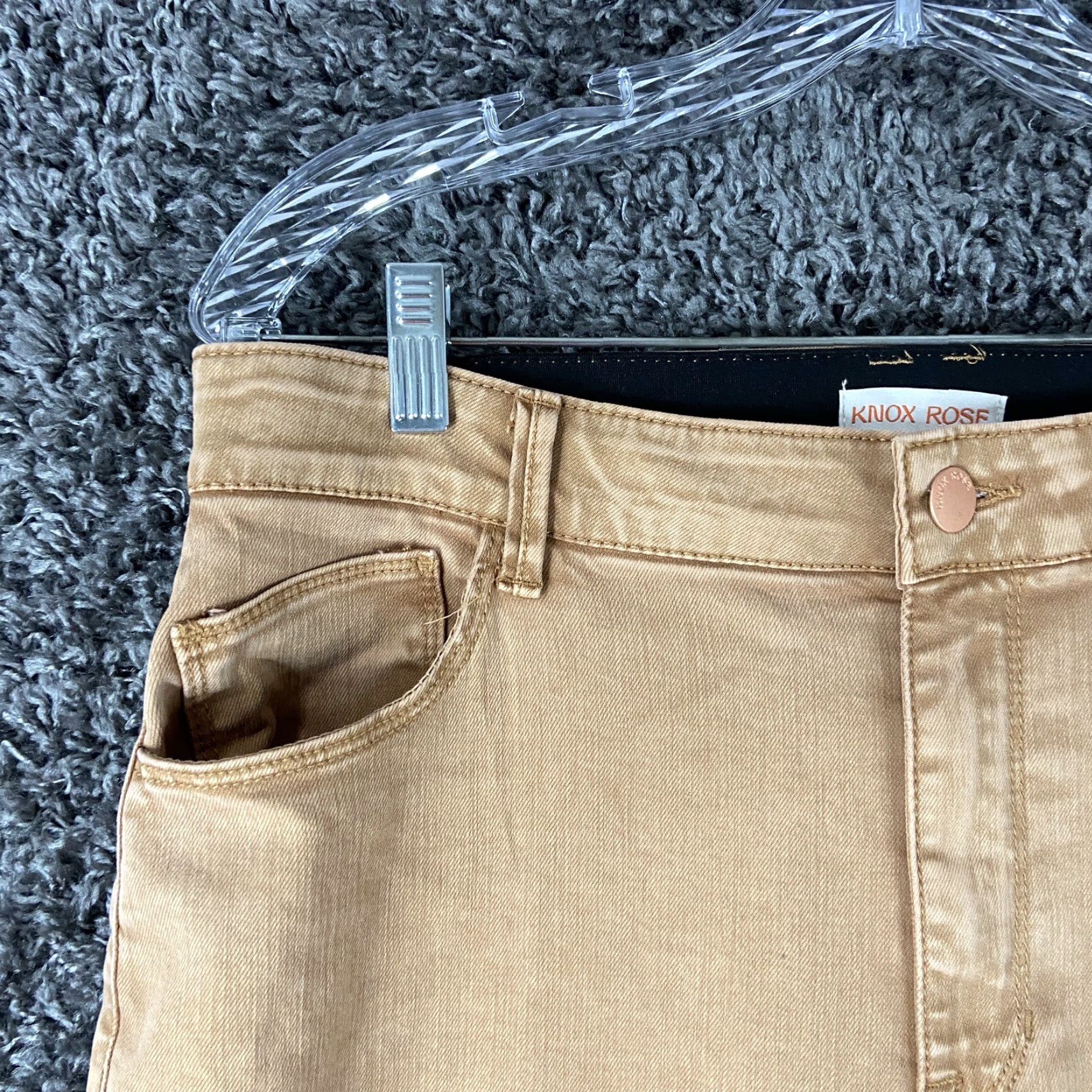 Vintage KNOX ROSE Orange Skinny Ankle Pants Women’s Regular Size 12 Size 34" / US 12 / IT 48 - 3 Thumbnail
