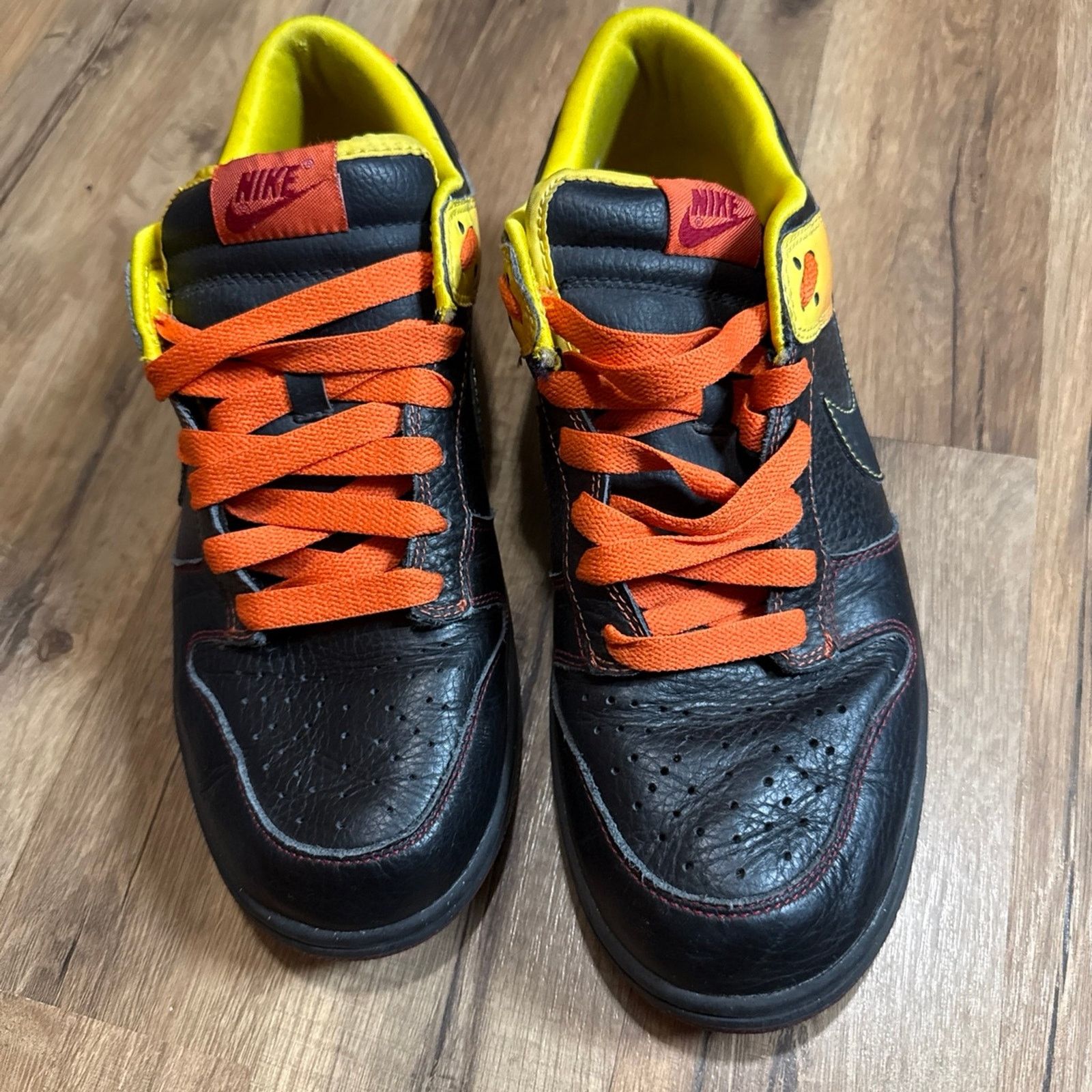 Nike 2009 Nike NYX Dunk Low Black Orange Blaze Size US 10.5 / EU 43-44 - 4 Thumbnail