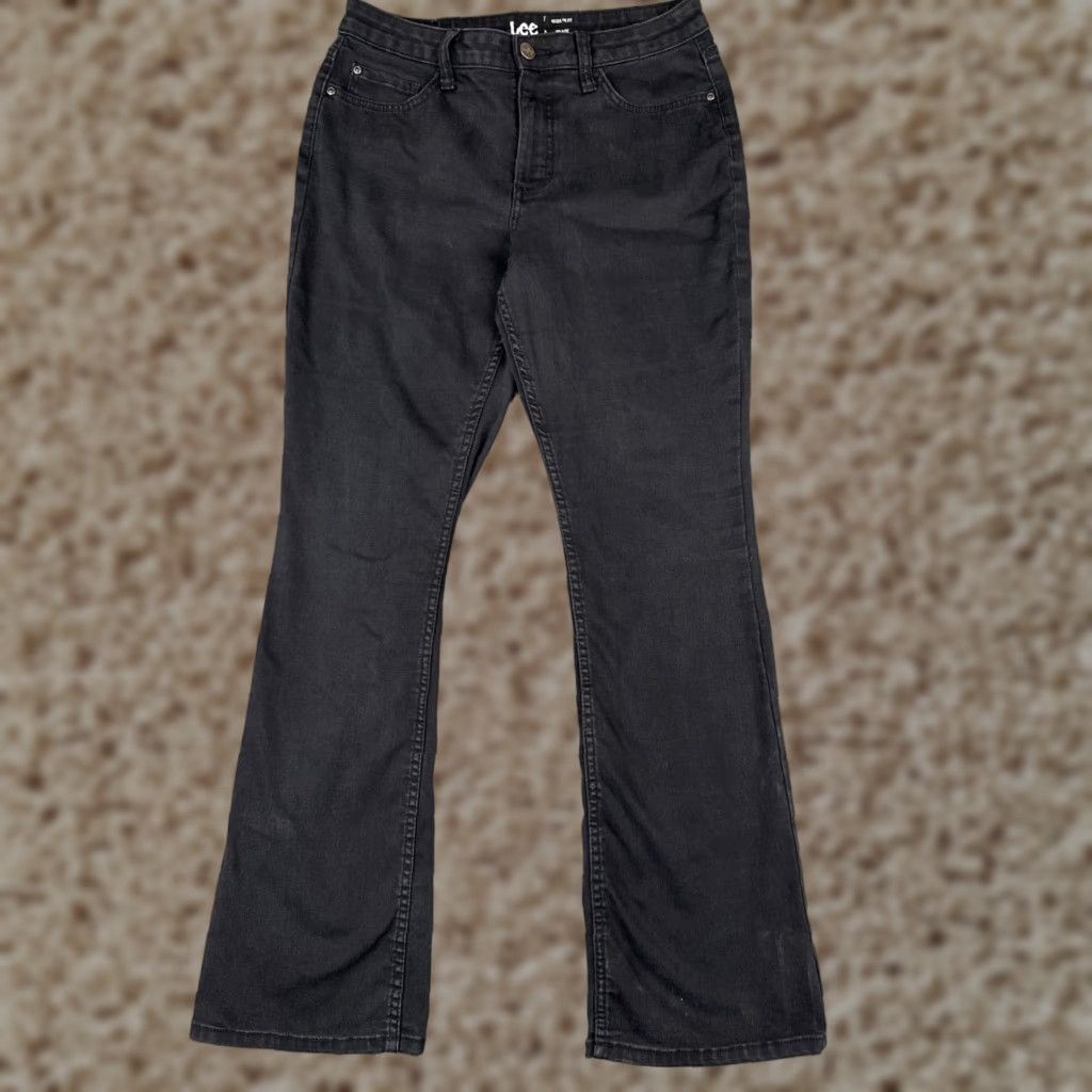Lee Vintage Lee Women’s Jeans Bootcut Mid Rise Regular Fit 30x31 Black Denim Cotton Southwest Style Size 32" / US 10 / IT 46 - 1 Thumbnail