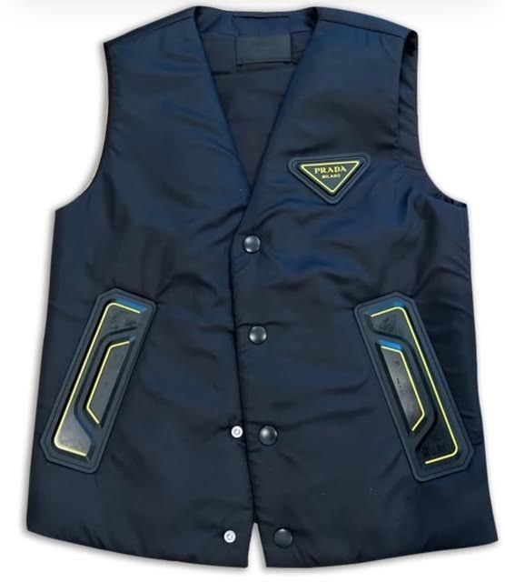 Prada Prada Nylon Vest with Yellow detail Size US S / EU 44-46 / 1 - 1 Thumbnail