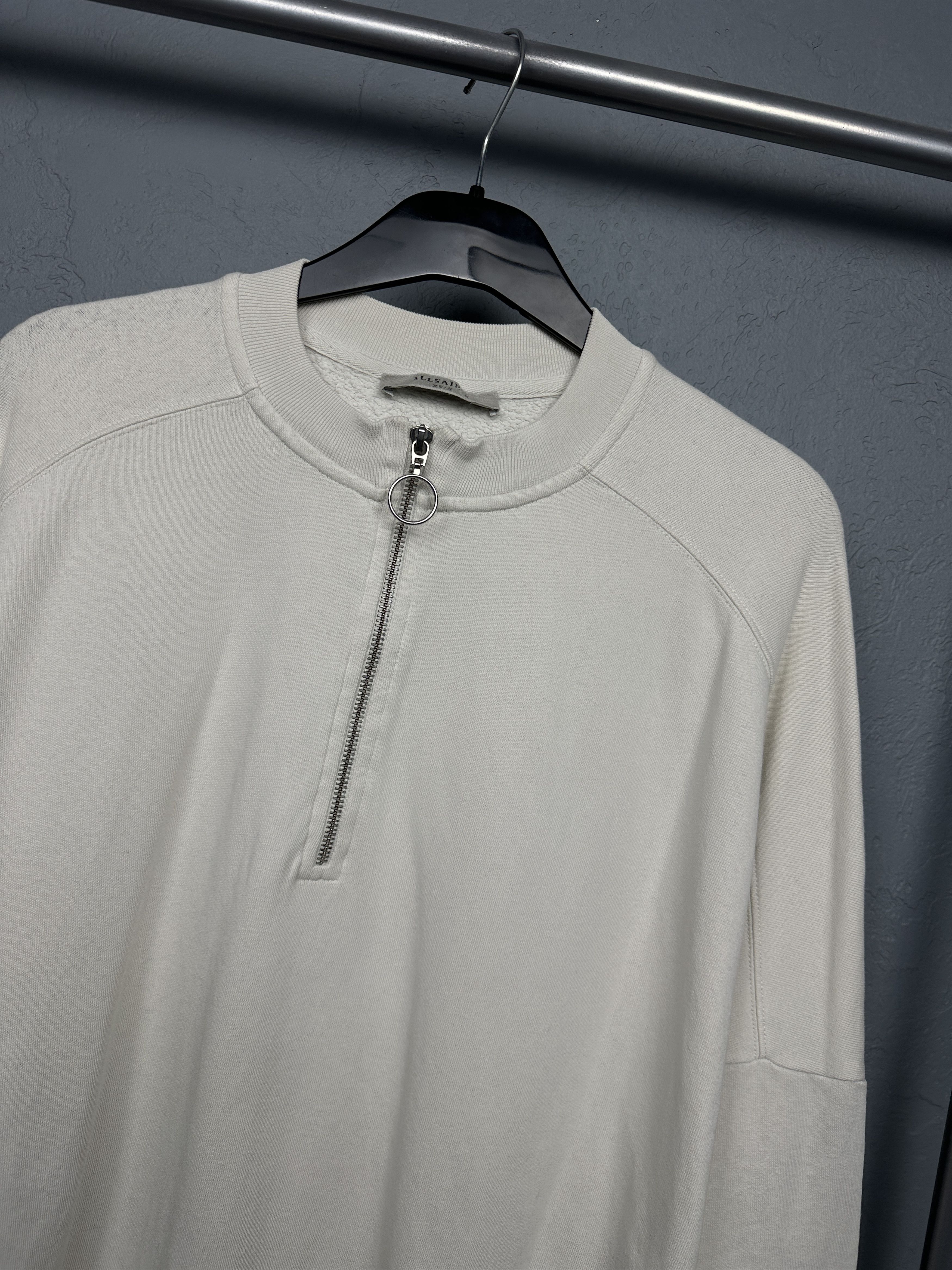 Allsaints Allsaints Womens Artillery Quarter 1\4 Zip Sweatshirt Size S / US 4 / IT 40 - 2 Thumbnail