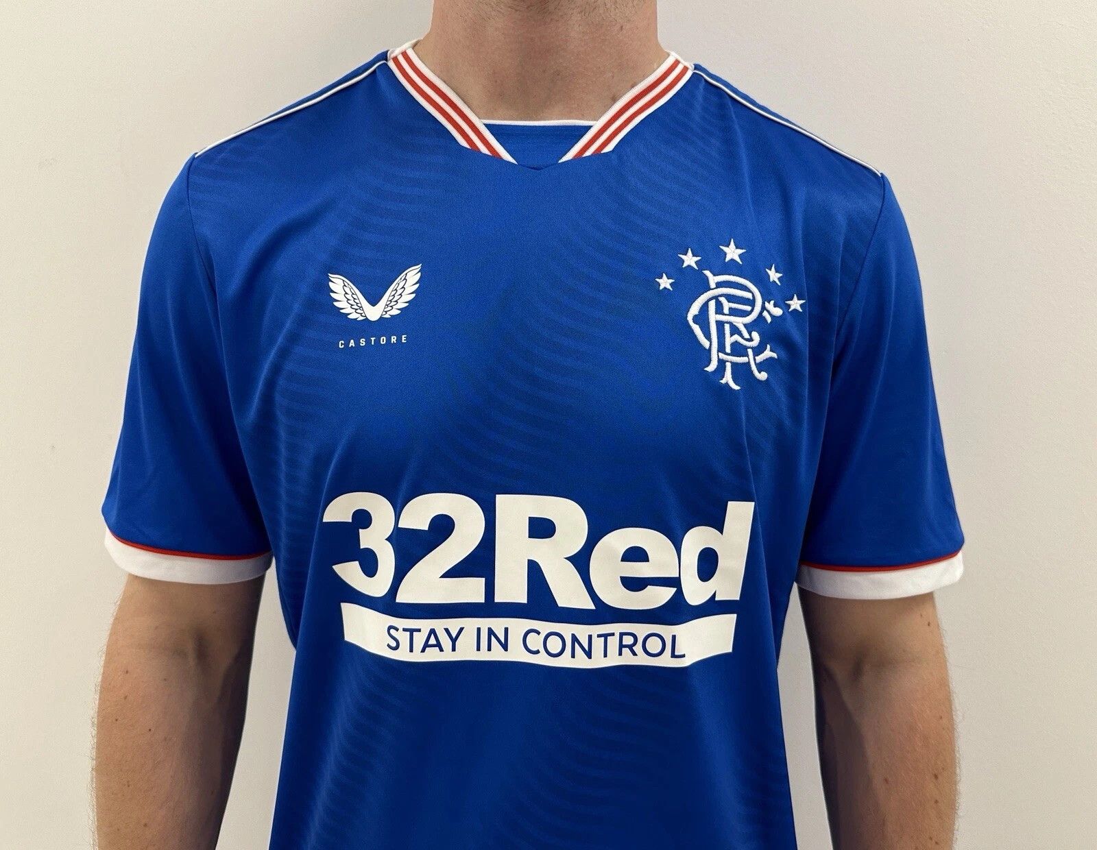 Castore Fc Rangers 2020 2021 Home Jersey Shirt Soccer Football Size US L / EU 52-54 / 3 - 2 Thumbnail