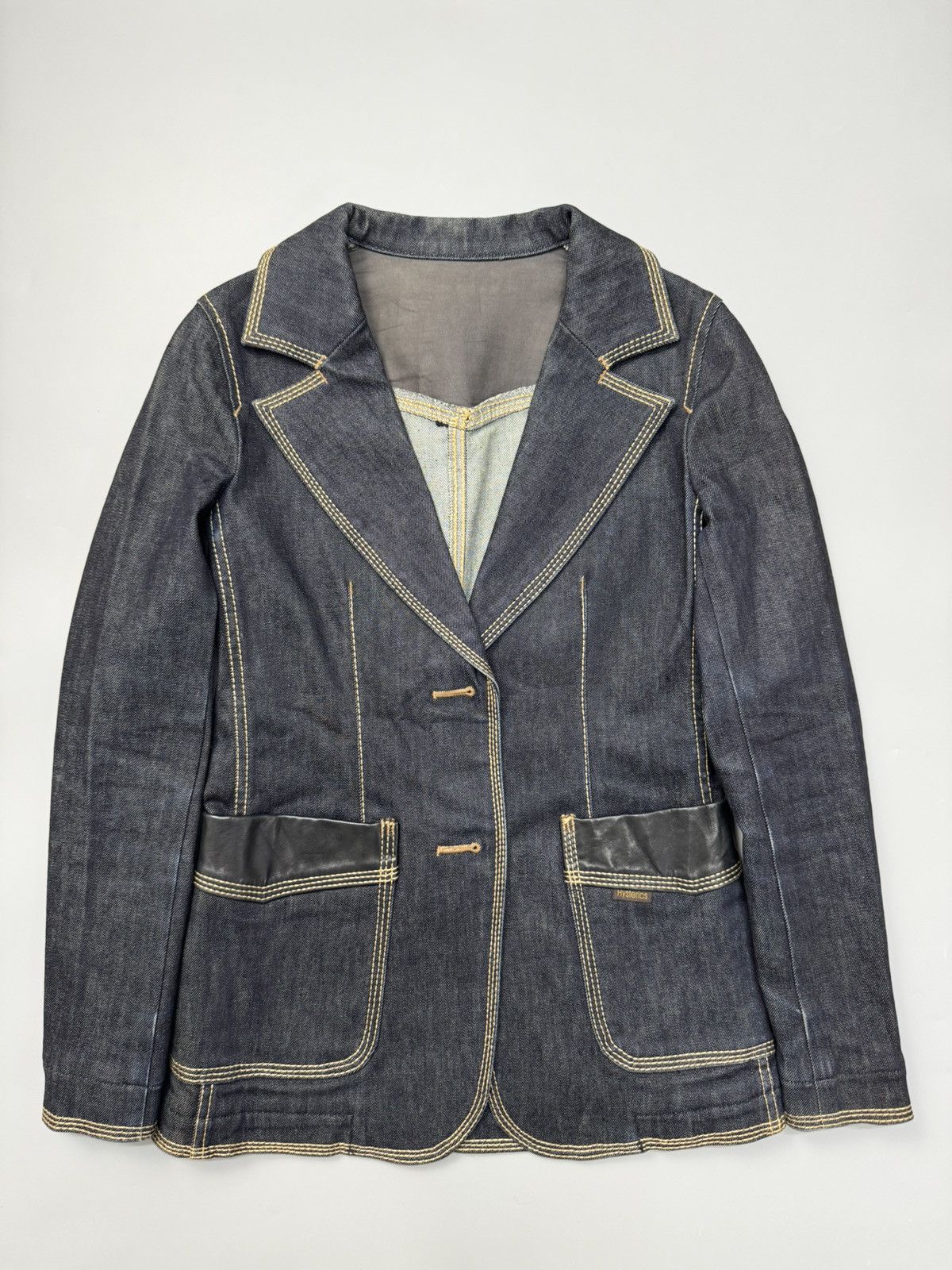 Hysteric Glamour 1 Pair Vintage Hysteric Glamour Indigo Denim/Leather Size S / US 4 / IT 40 - 2 Thumbnail