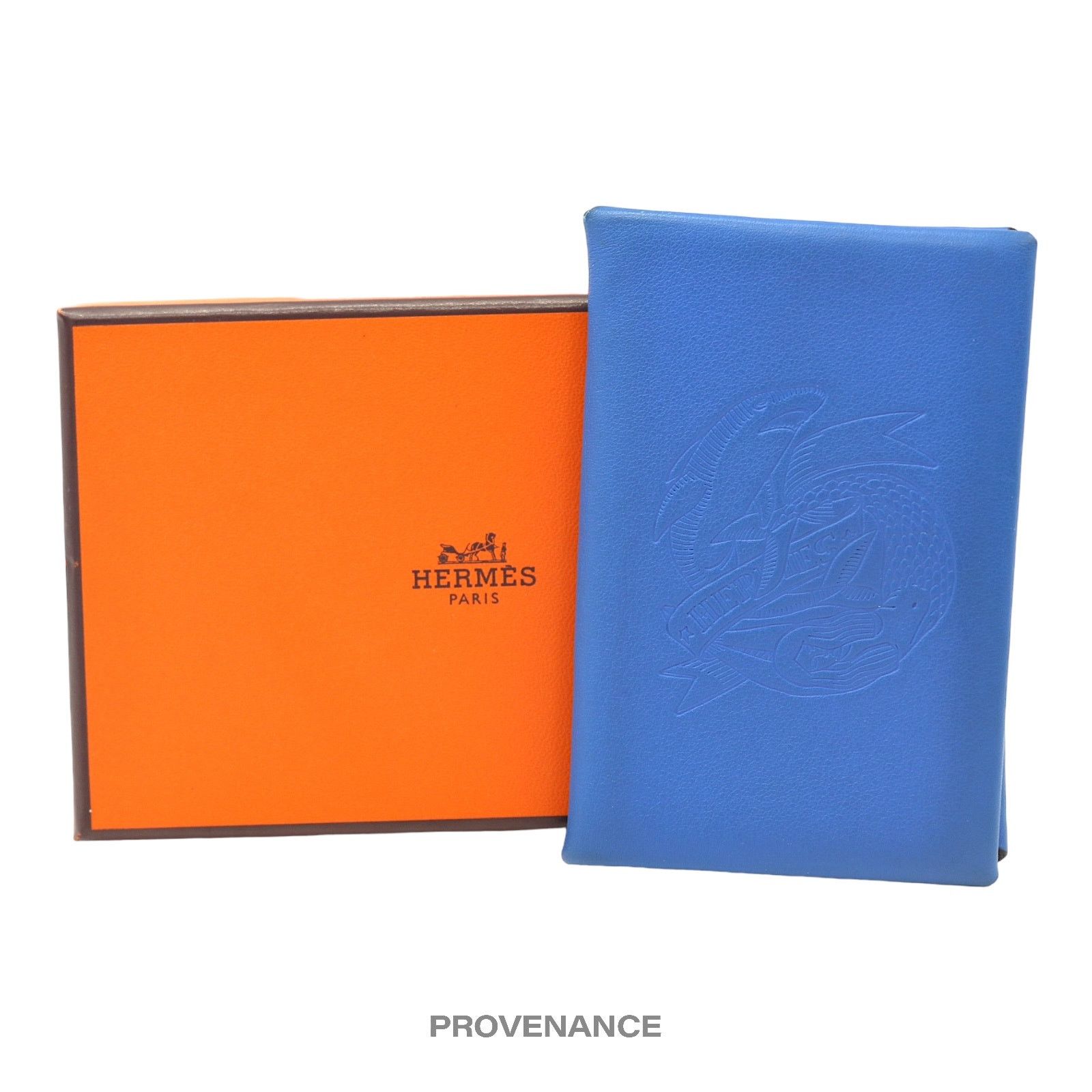 Hermes 🔴 Hermès Sailor Tattoo Calvi Card Wallet - Blue/Grey Size ONE SIZE - 1 Thumbnail