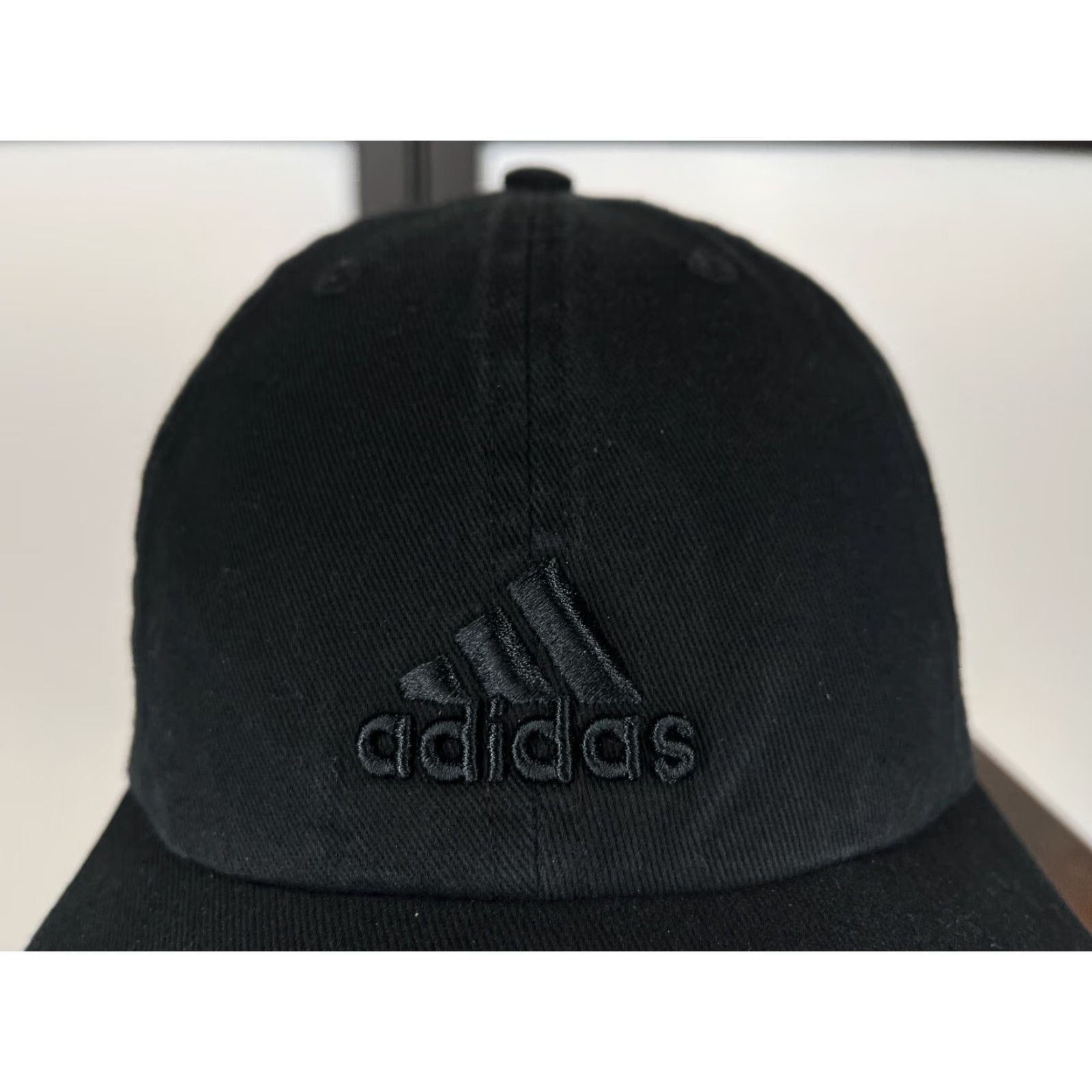 Adidas adidas Hat Cap Strap Back Adult One Size Black 100% Cotton Aeroready Twill Golf Hat Unisex Adults Black Accessories Sports Logo 90s Outdoor Mens Size ONE SIZE - 2 Thumbnail