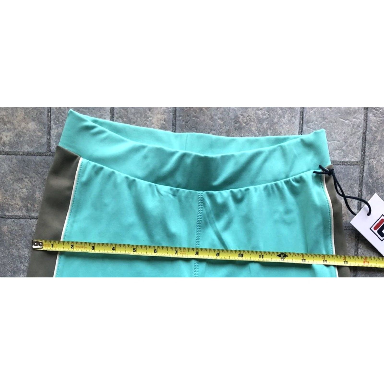 Fila NWT New Fila Sonya Leggings Women’s SMALL Green Teal With Pockets MSRP 0 Size 28" / US 6 / IT 42 - 4 Thumbnail